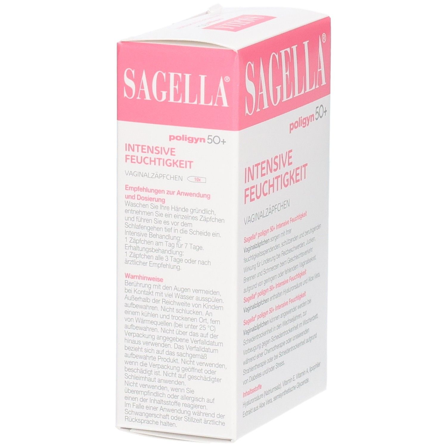 SAGELLA® poligyn 50+ Intensive Feuchtigkeit Vaginalzäpfchen