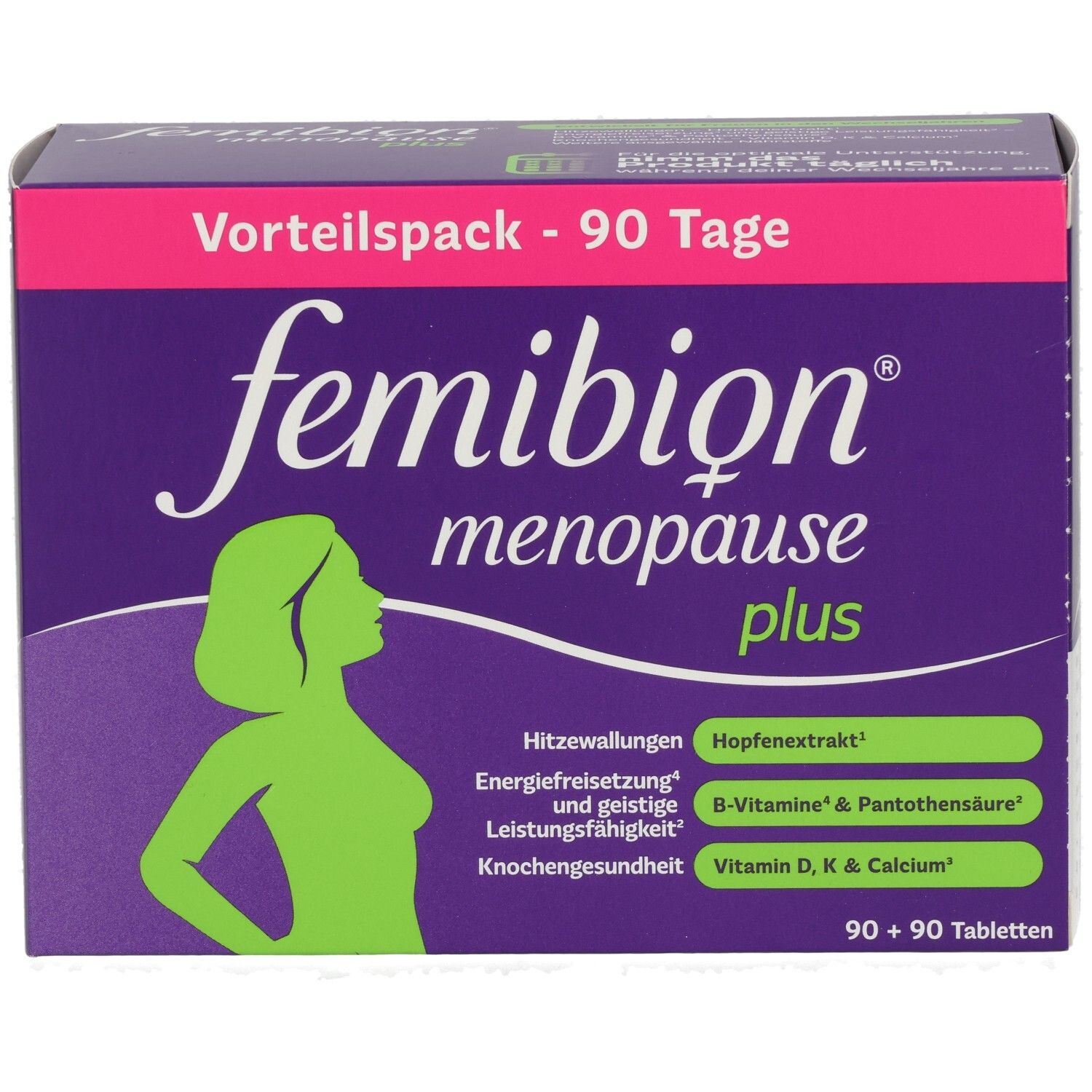 Femibiontal plus Packung für 90 Tage, 180 Tabletten