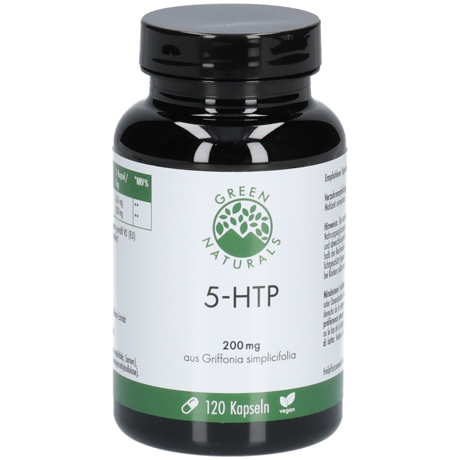 Green Naturals 5-Htp 200 mg veg.aus Griffonia Kps. 120 St Kapseln