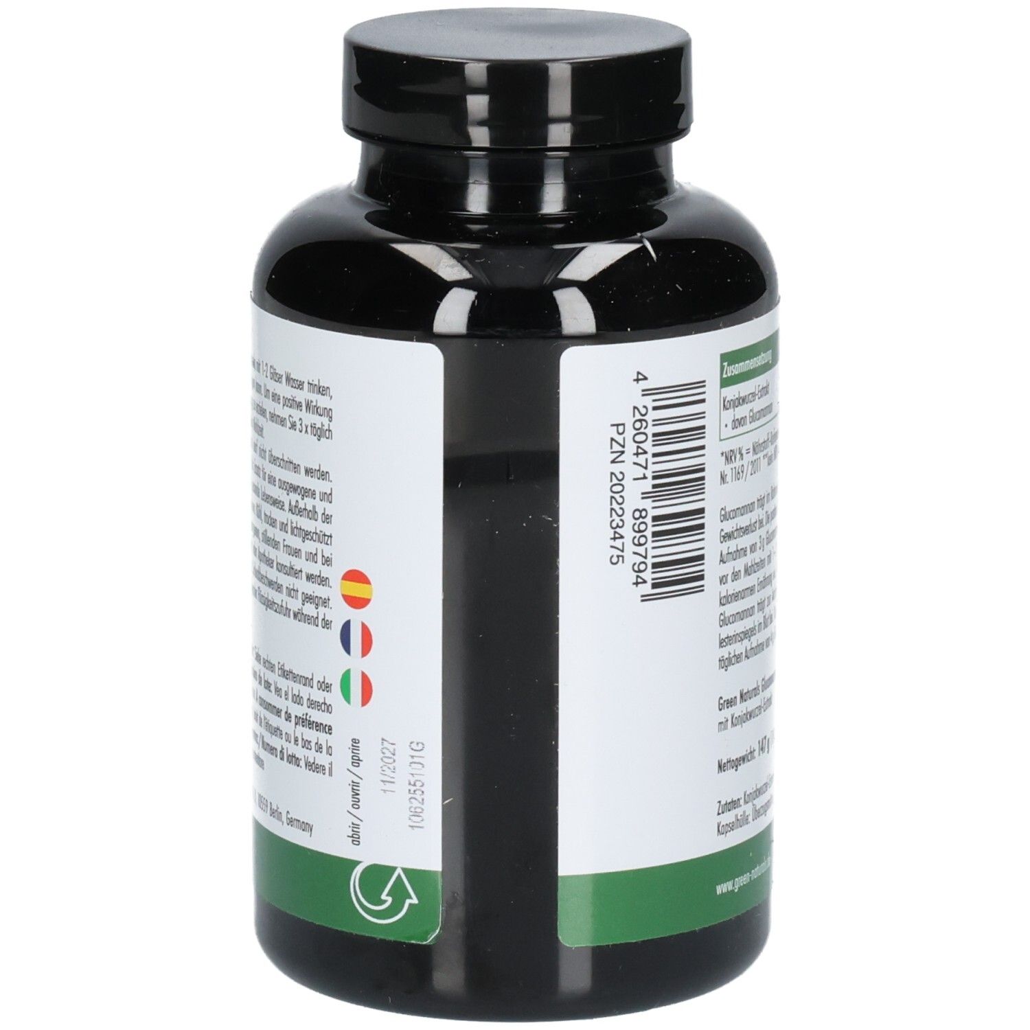 GREEN NATURALS® Glucomannan aus Konjakwurzelextrakt - 4000 mg - vegan