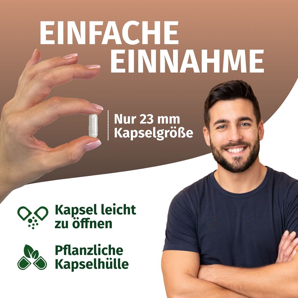 Eine Kapselgröße von 23 mm, leicht zu öffnen, pflanzliche Kapselhülle.