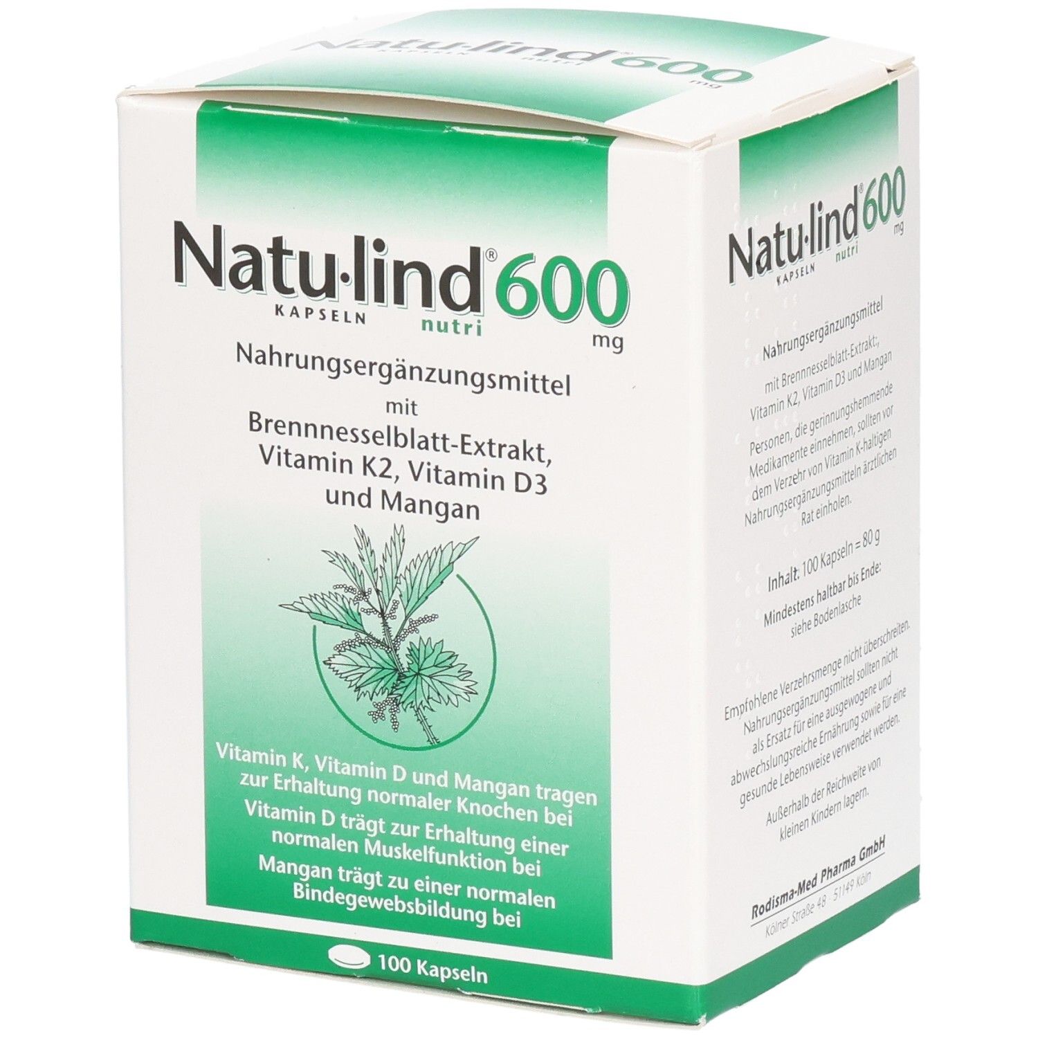 Natulind 600 mg nutri Kapseln 100 St