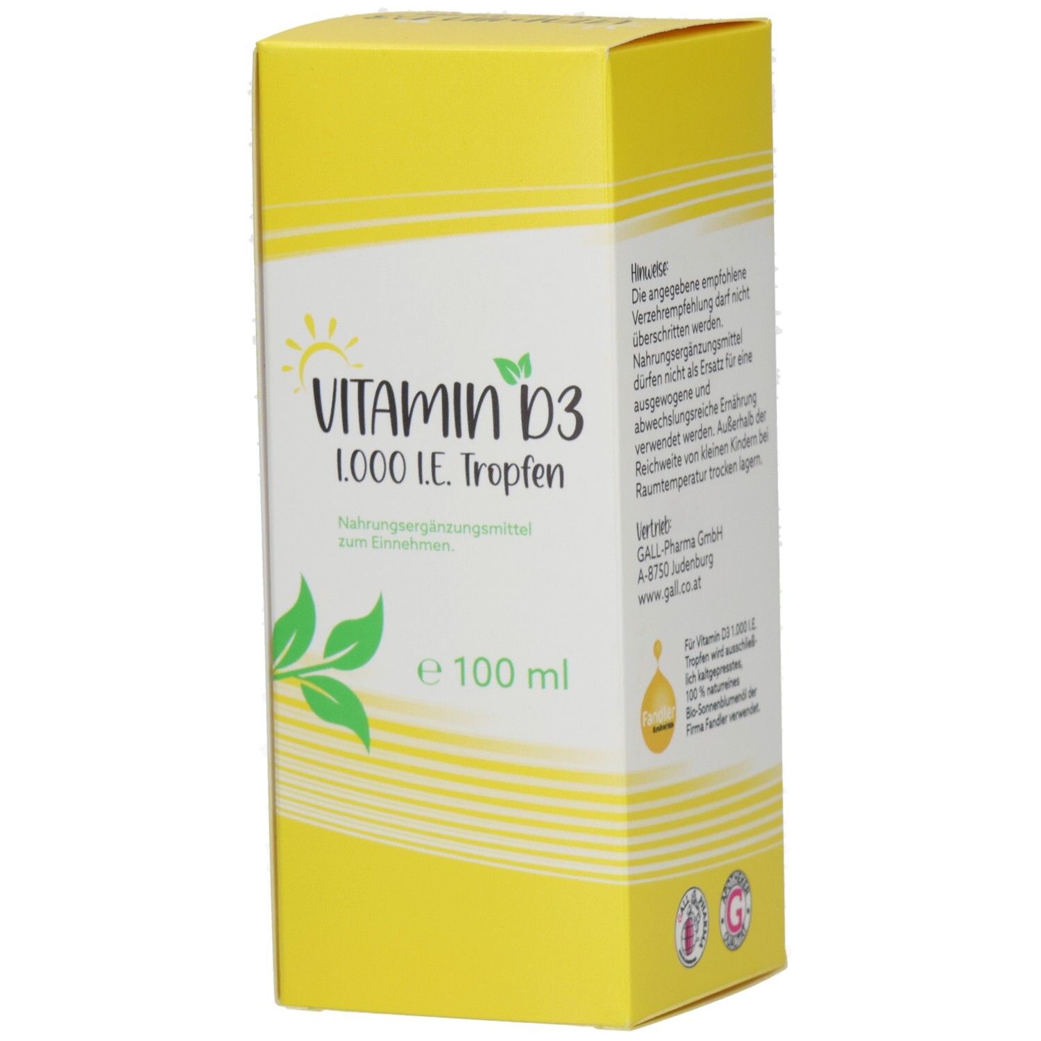 Vitamin D3 1000 I.E. Tropfen
