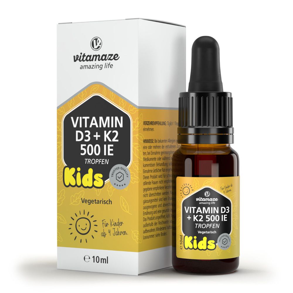 VITAMAZE Vitamin D3 + K2 500 IE Tropfen Kids