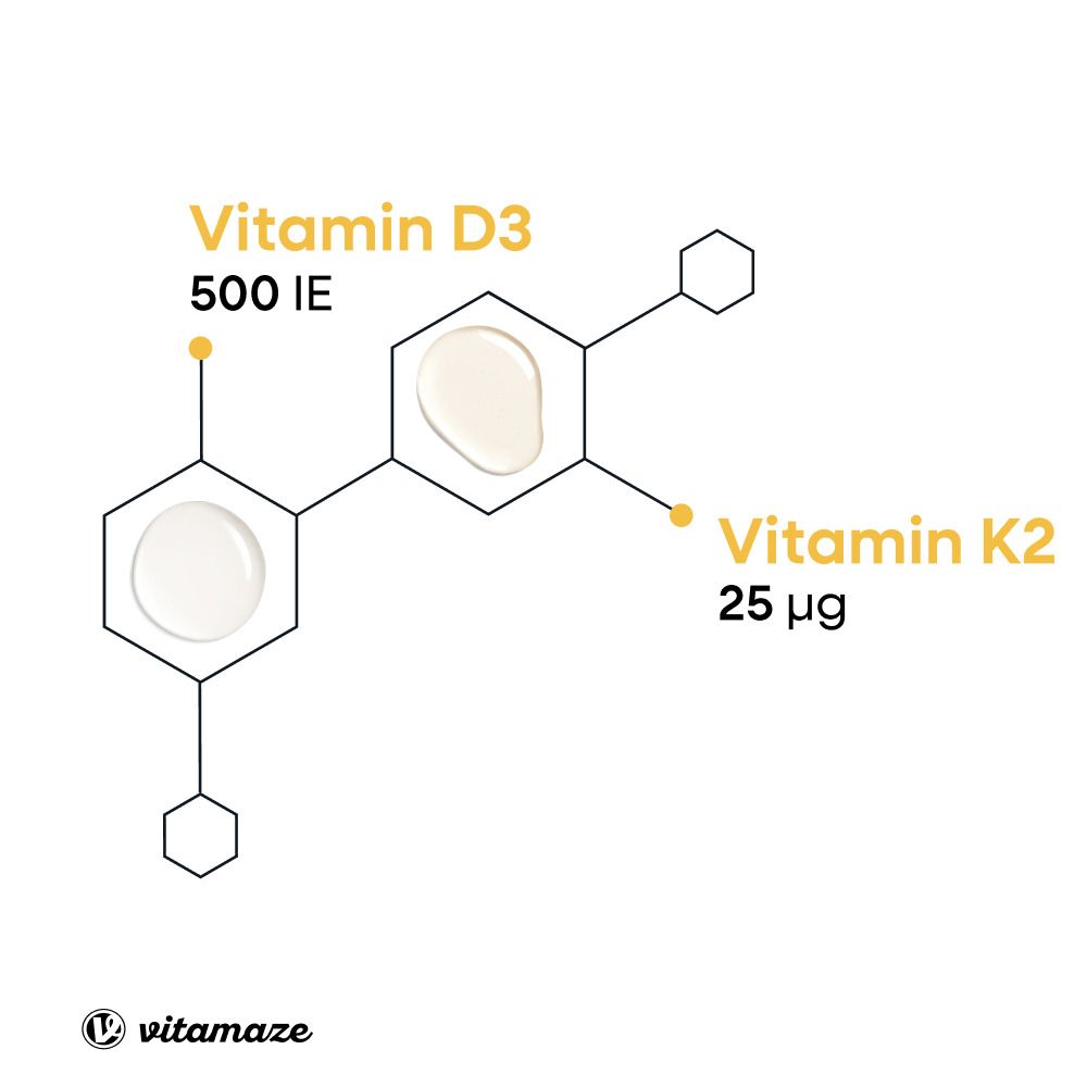 VITAMAZE Vitamin D3 + K2 500 IE Tropfen Kids