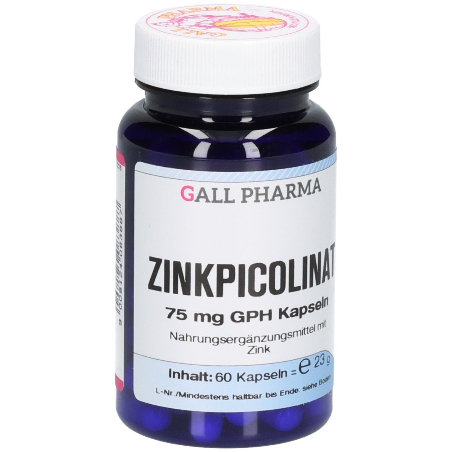 Zinkpicolinat 75 mg GPH Kapseln 60 St