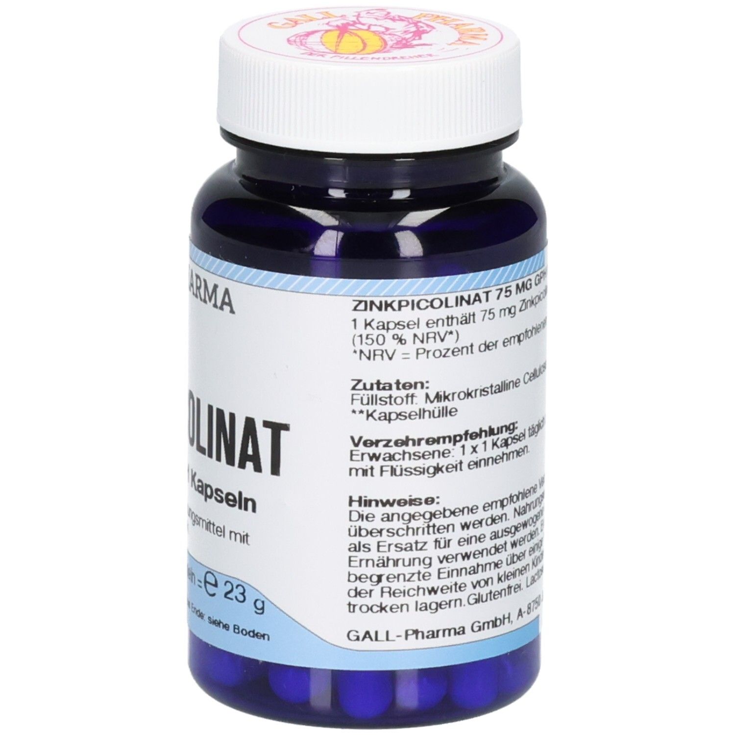Hecht-Pharma Zinkpicolinat 75 mg GPH Kapseln