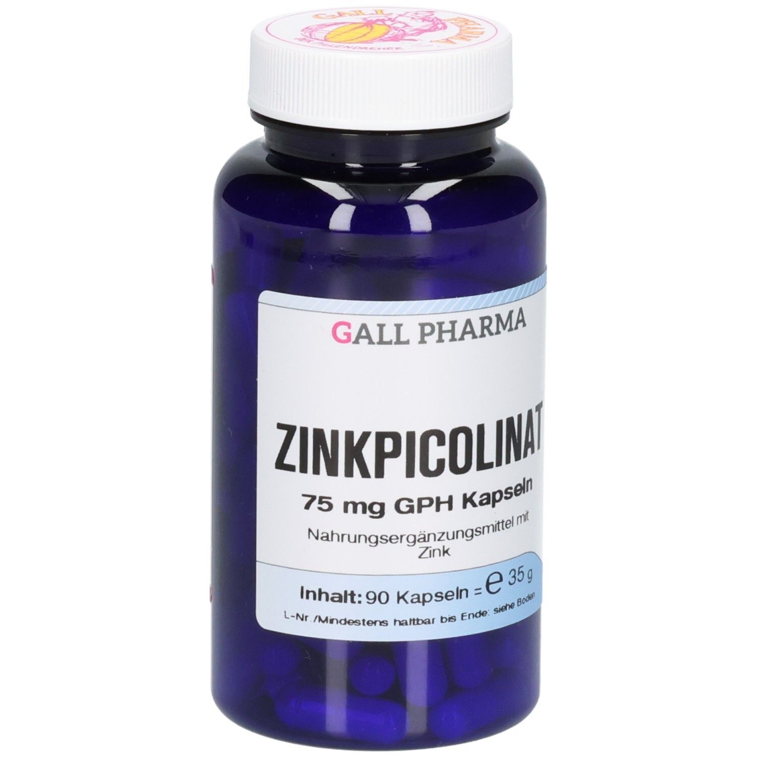 Zinkpicolinat 75 mg GPH Kapseln 90 St