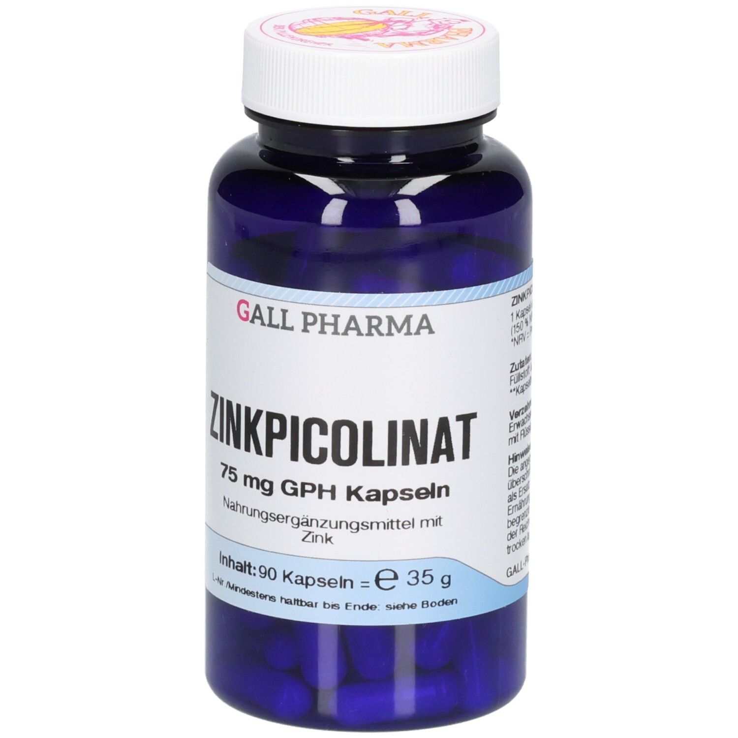 Hecht-Pharma Zinkpicolinat 75 mg GPH Kapseln