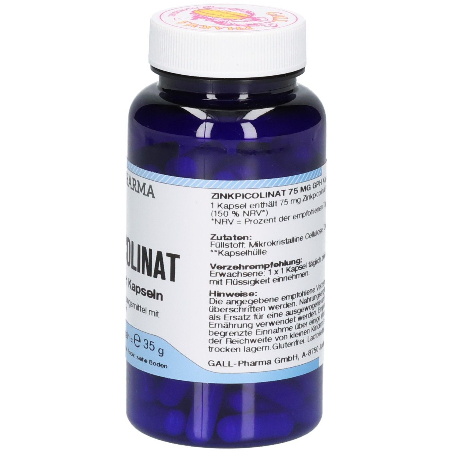 Hecht-Pharma Zinkpicolinat 75 mg GPH Kapseln