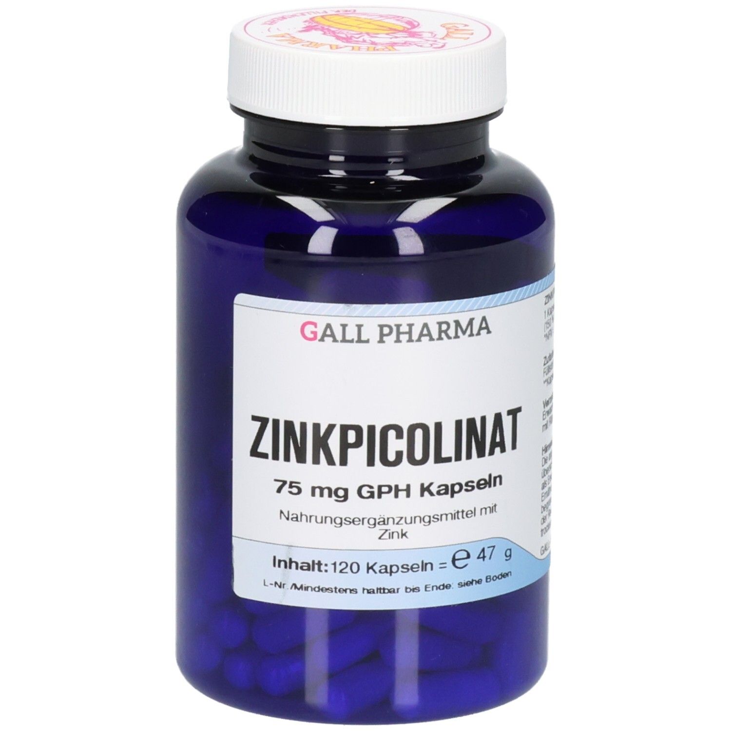 Zinkpicolinat 75 mg GPH Kapseln 120 St