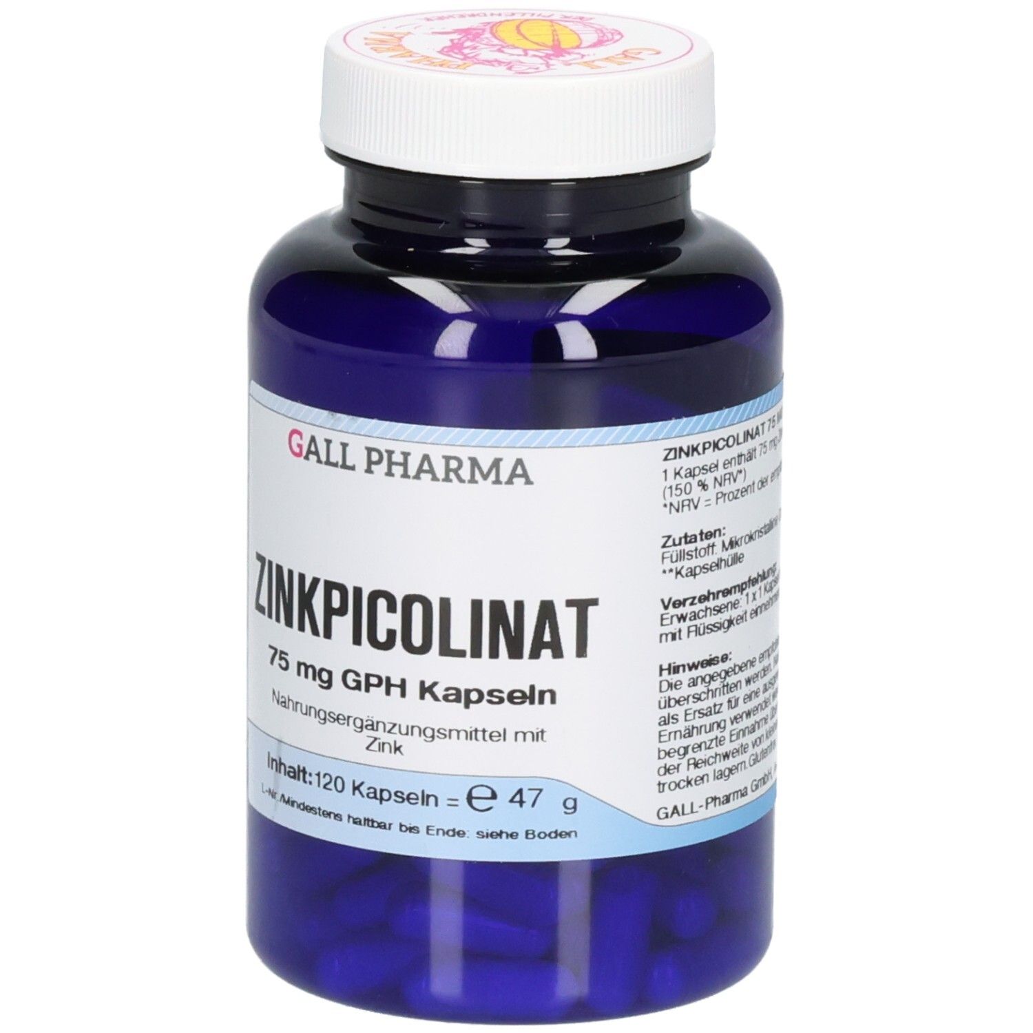 Hecht-Pharma Zinkpicolinat 75 mg GPH Kapseln