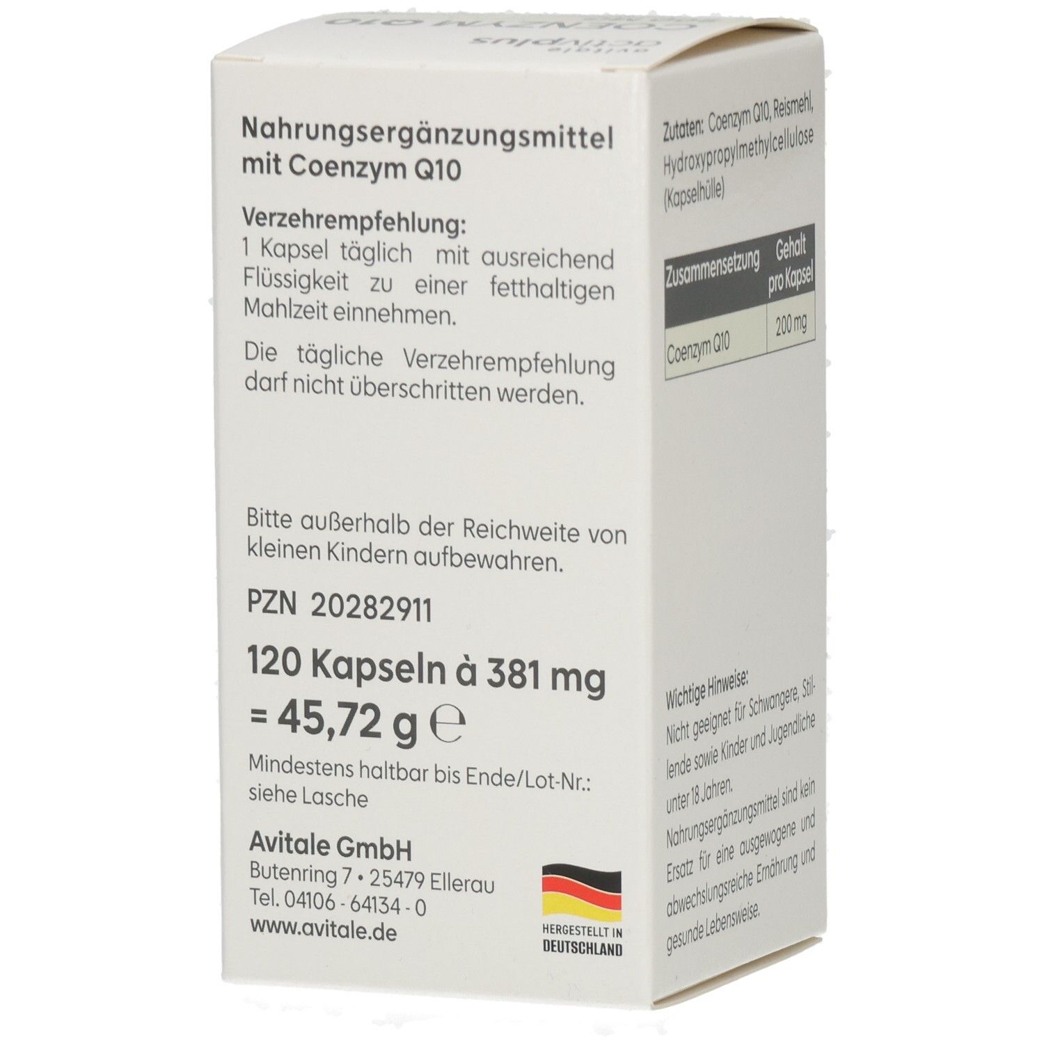 avitale activplus Coenzym Q10 200mg Kapseln