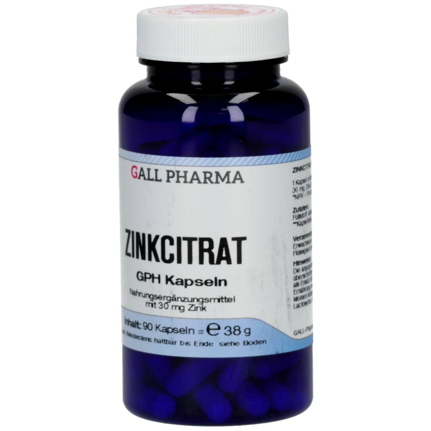 Zinkcitrat GPH 30 mg Kapseln