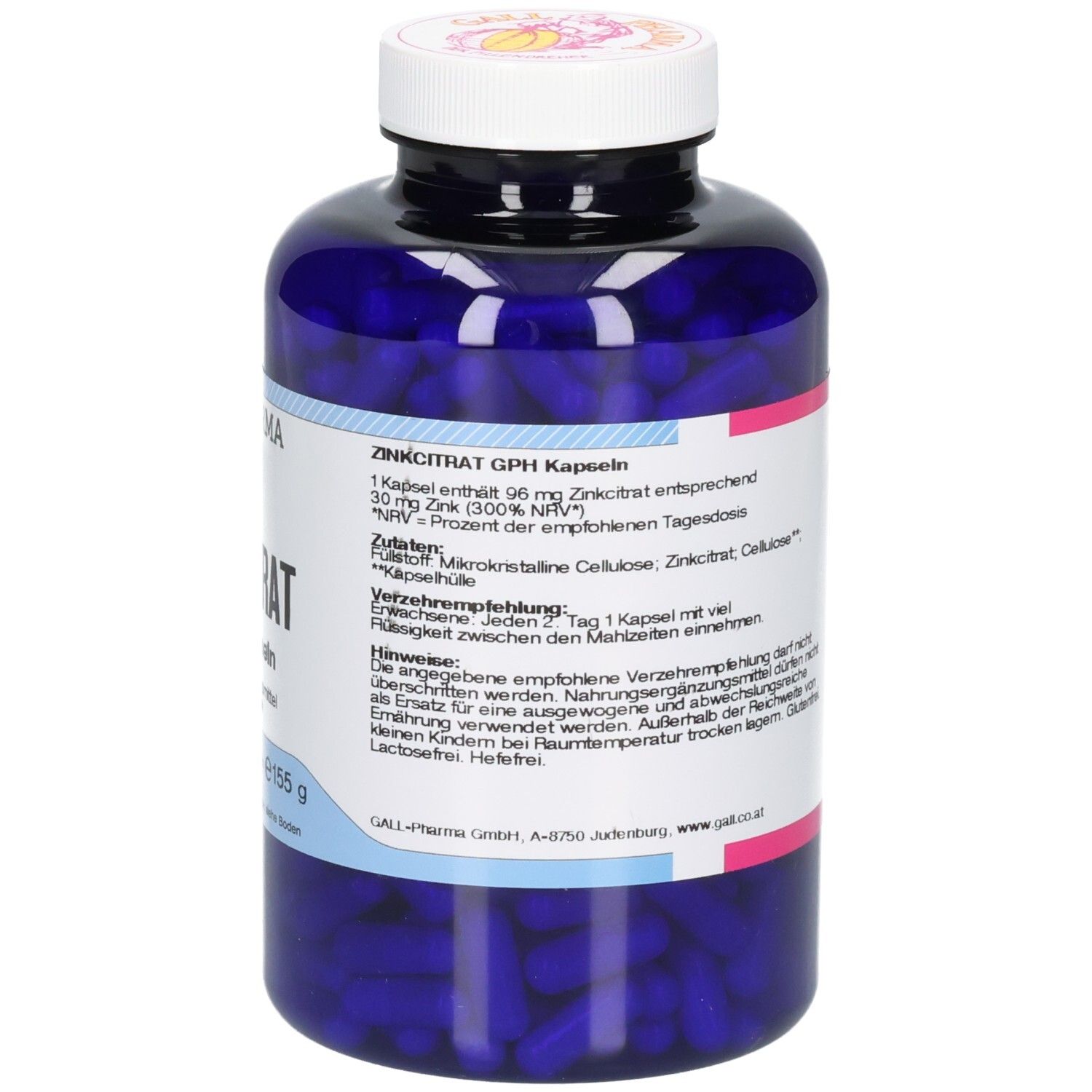 Zinkcitrat GPH 30 mg Kapseln