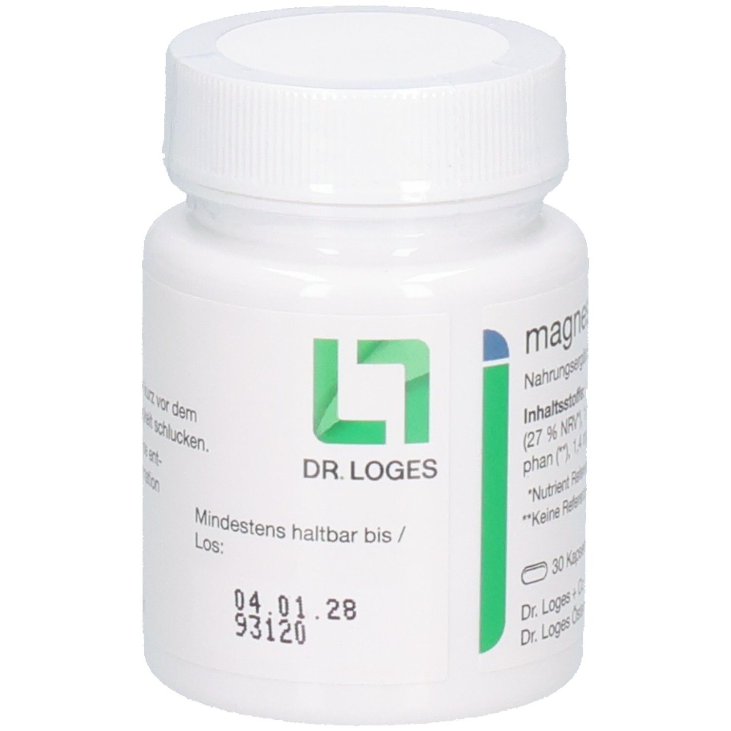 Magnesium-Loges Gute Nacht mit Melatonin Kapseln 30 St