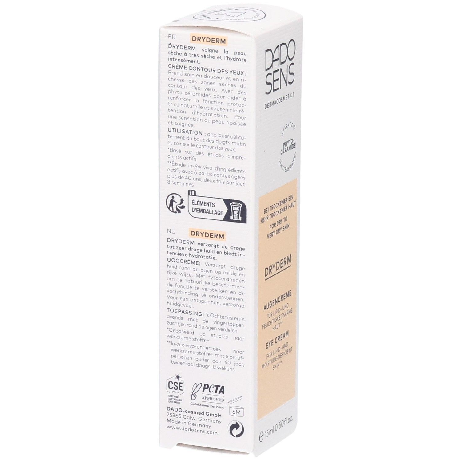 DADO SENS DRYDERM Augencreme Angebot