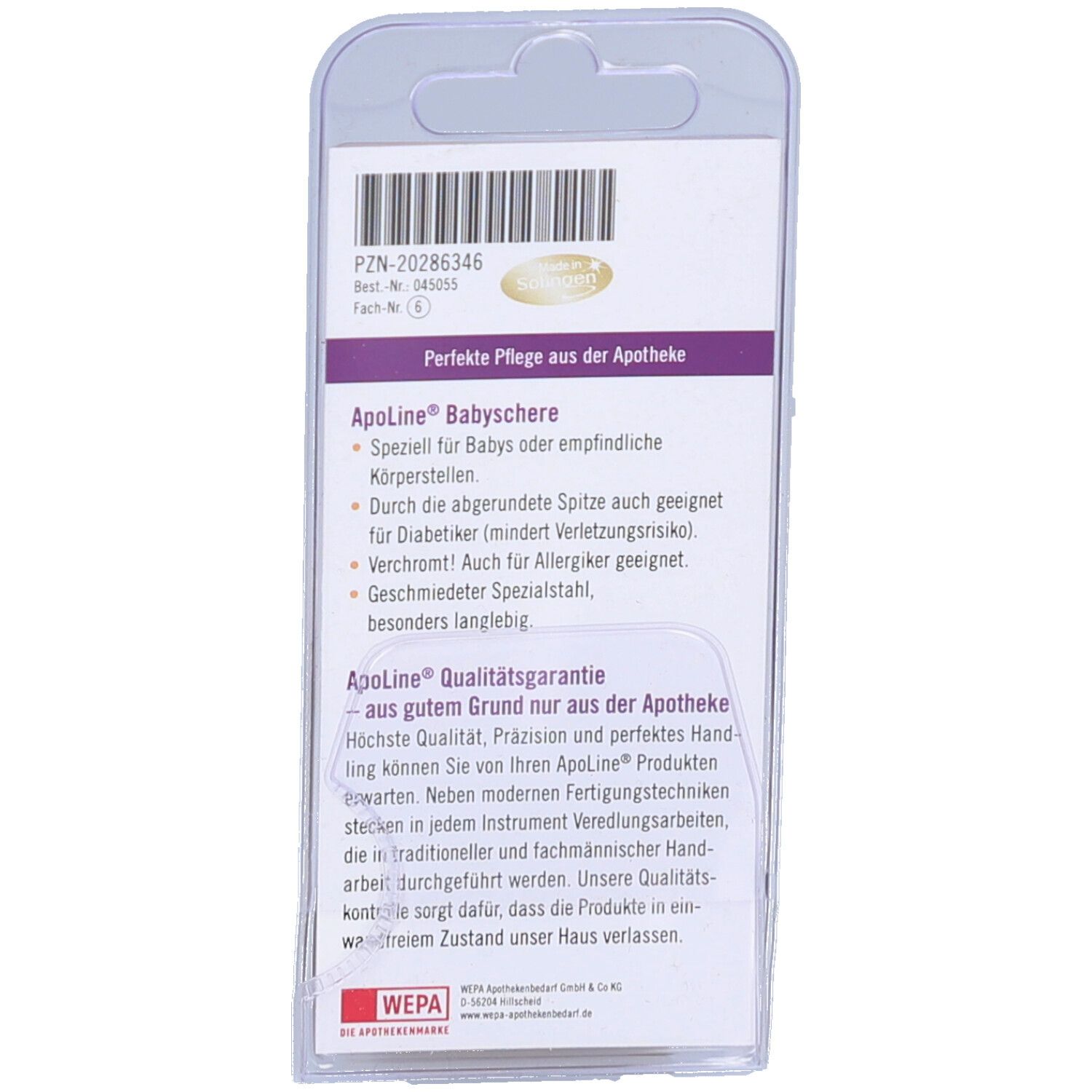 ApoLine® Babyschere abgerundet