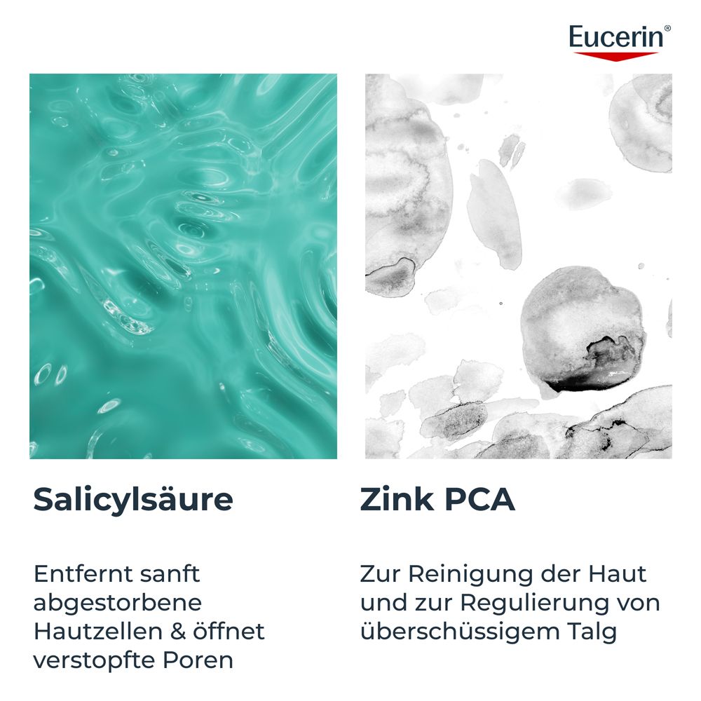 Eucerin® DERMOPURE CLINICAL Oil Control Gel – mattierendes Gel mit Zink PCA, Salicylsäure & Carnitin, 8h Anti-Glanz-Effekt bei unreiner Haut