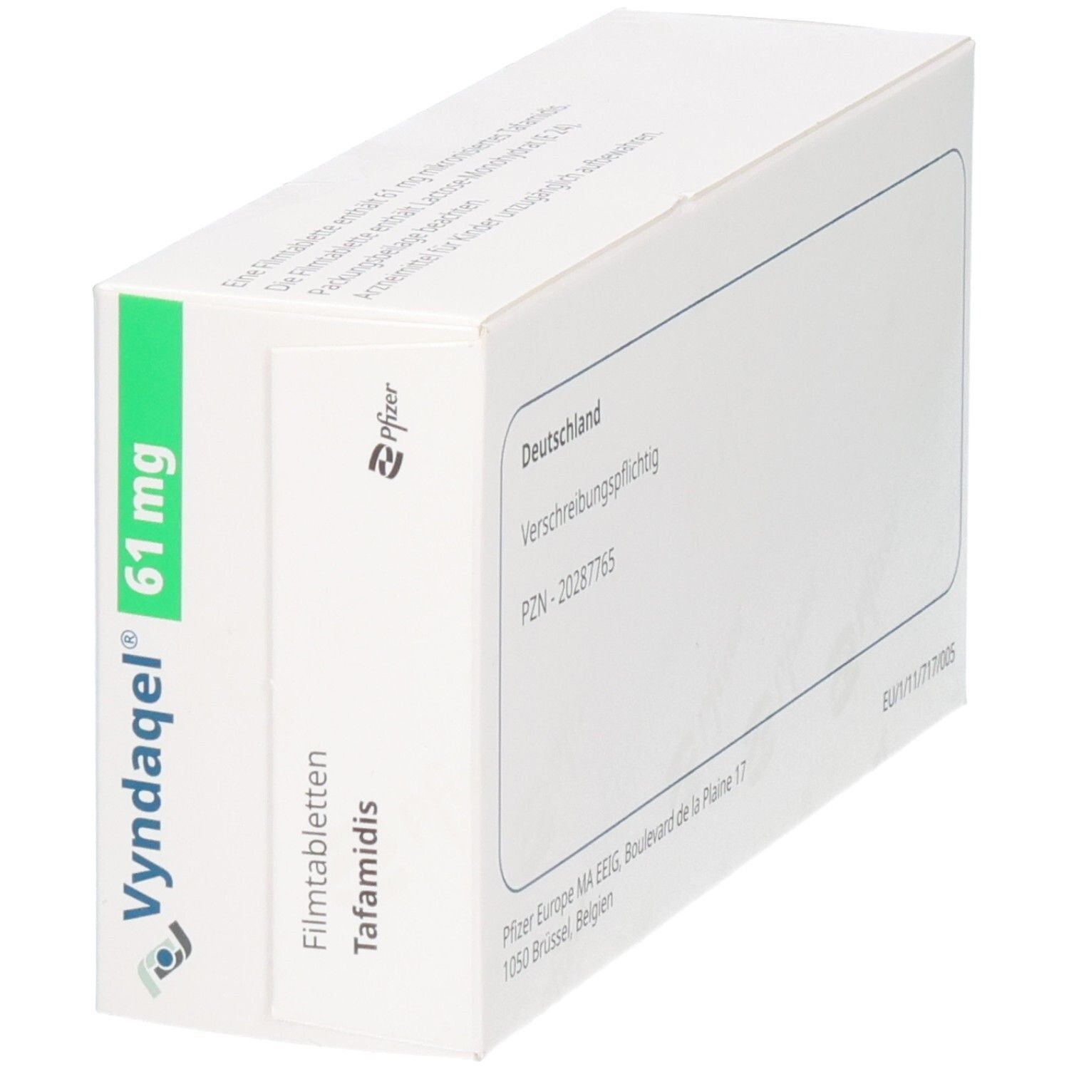 Vyndaquel 61 mg Filmtabletten Tafamidis Schachtel