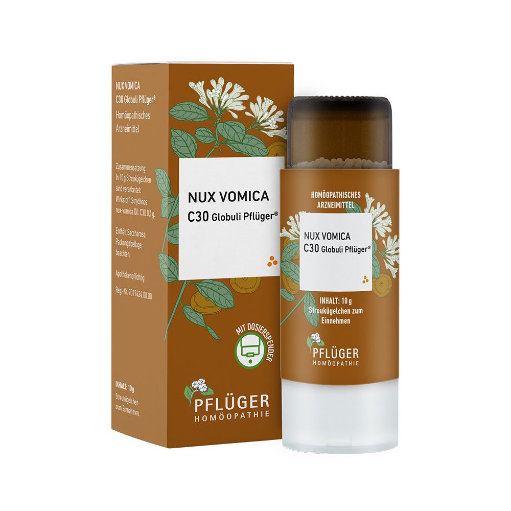 NUX Vomica C 30 Globuli Pflüger Globulispender 10 g