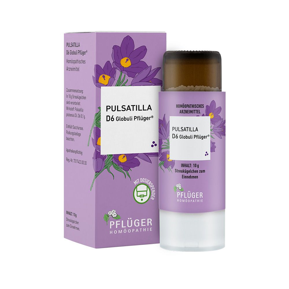 Pulsatilla D 6 Globuli Pflüger Globulispender 10 g