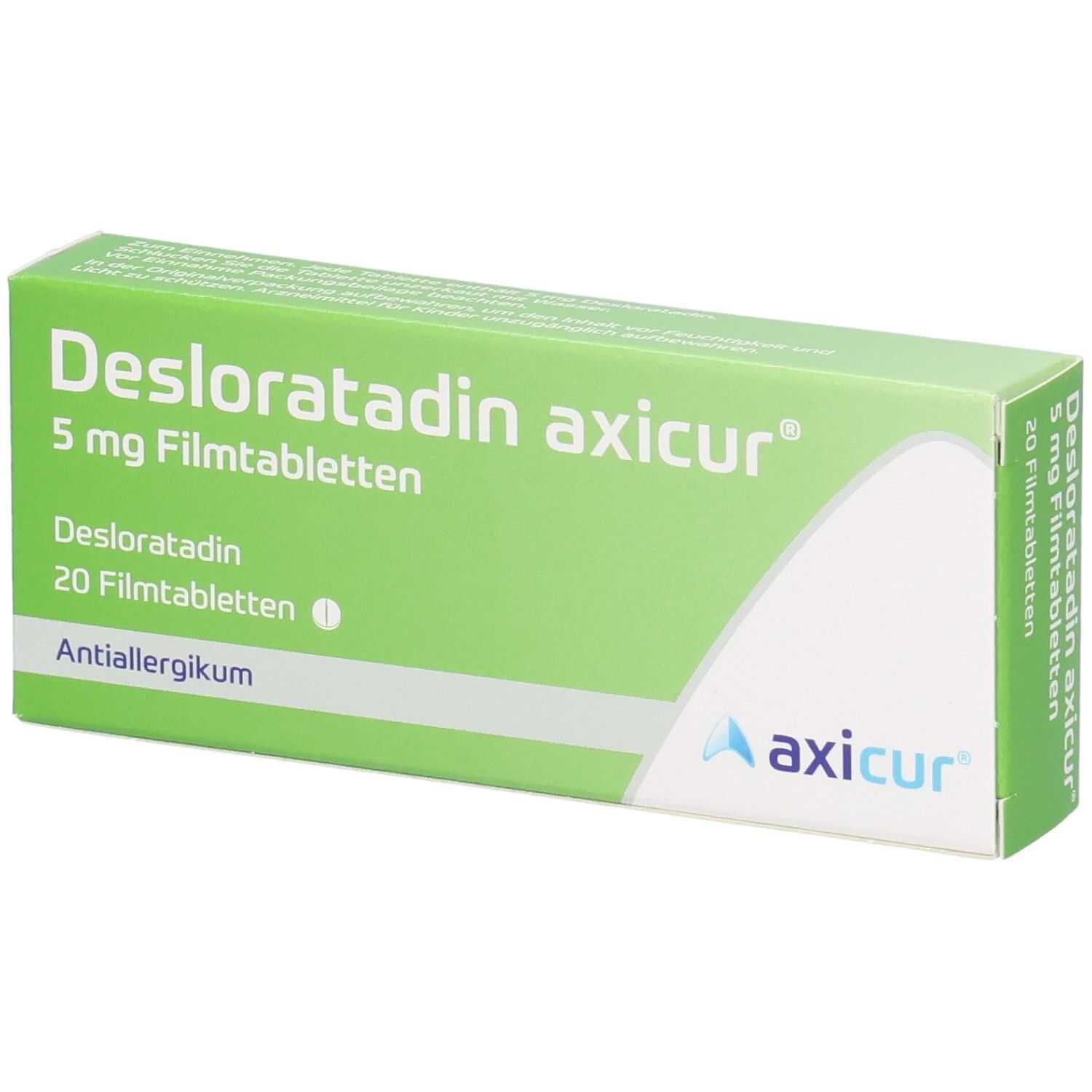 Desloratadin axicur 5 mg Filmtabletten 20 St