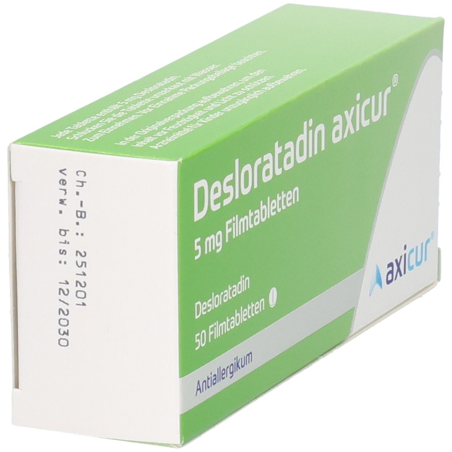Desloratadin axicur 5 mg Filmtabletten