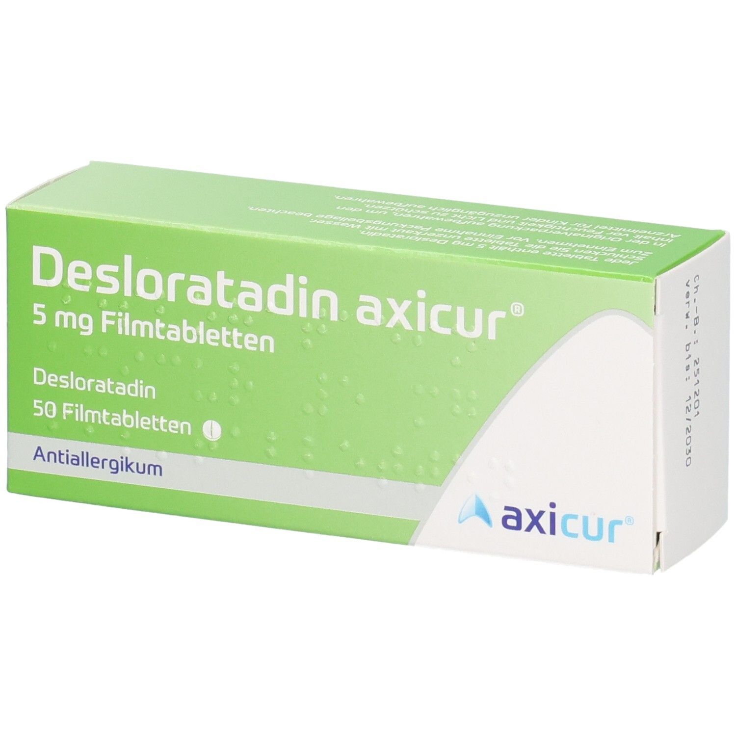 Desloratadin axicur 5 mg Filmtabletten