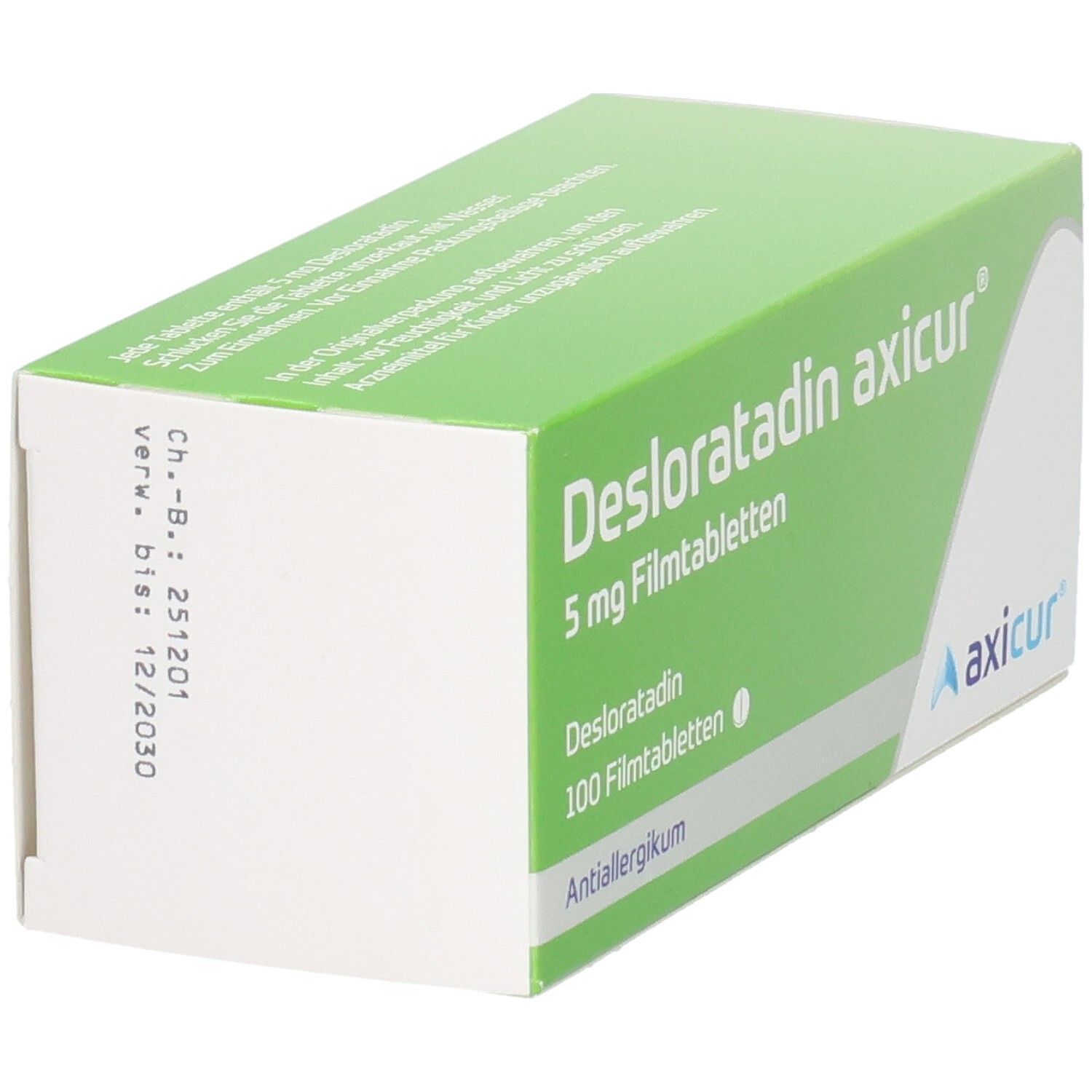 Desloratadin axicur 5 mg Filmtabletten 100 St