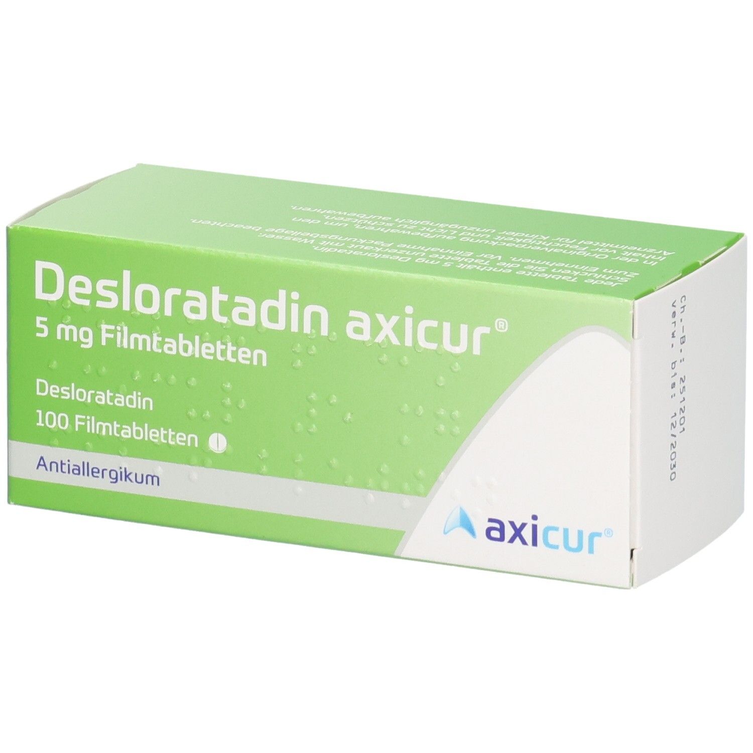Desloratadin axicur® 5 mg Filmtabletten
