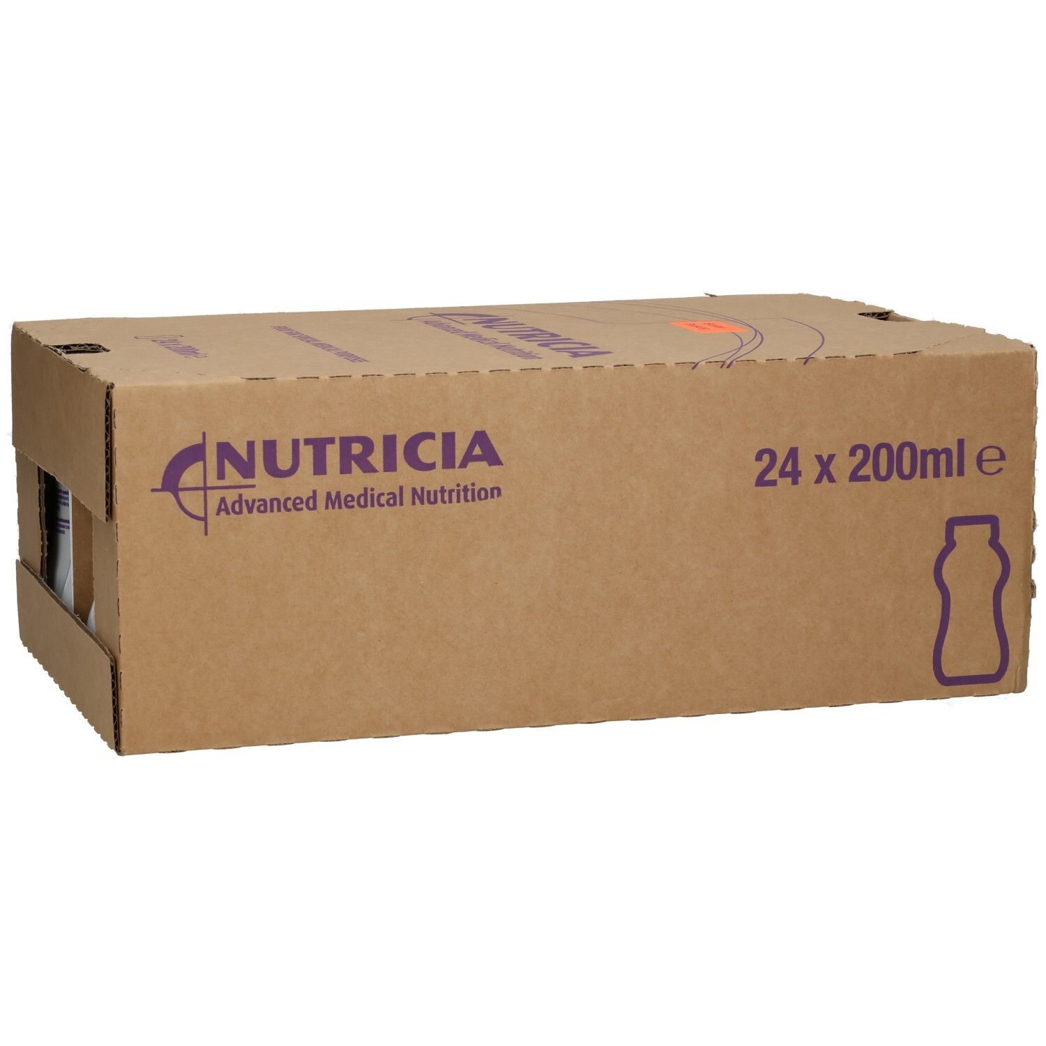 Karton mit 24 x 200ml Flaschen Nutricia Advanced Medical Nutrition.