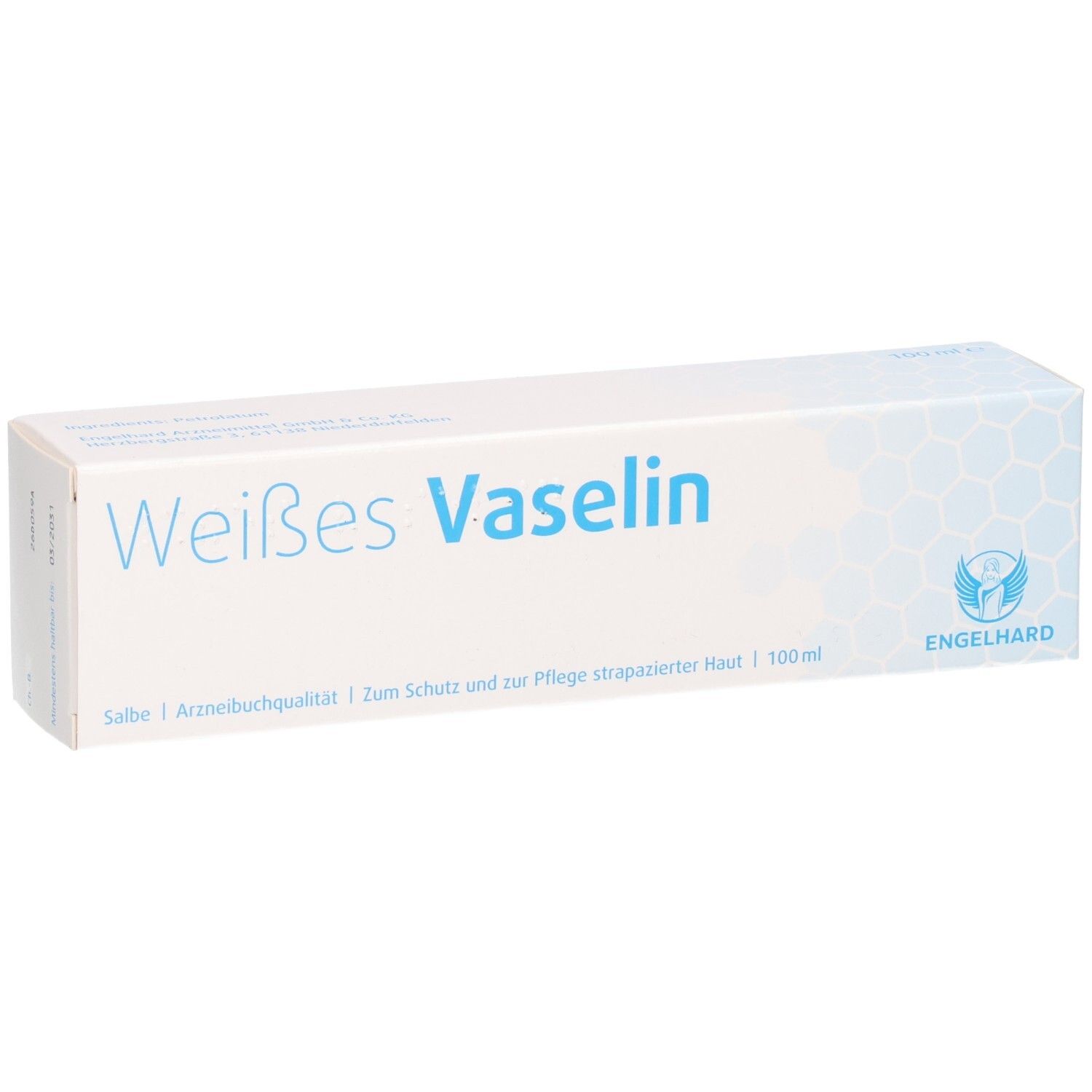 Weiederal Vaselin Salbe 100ml Packung mit Engelhard Logo.