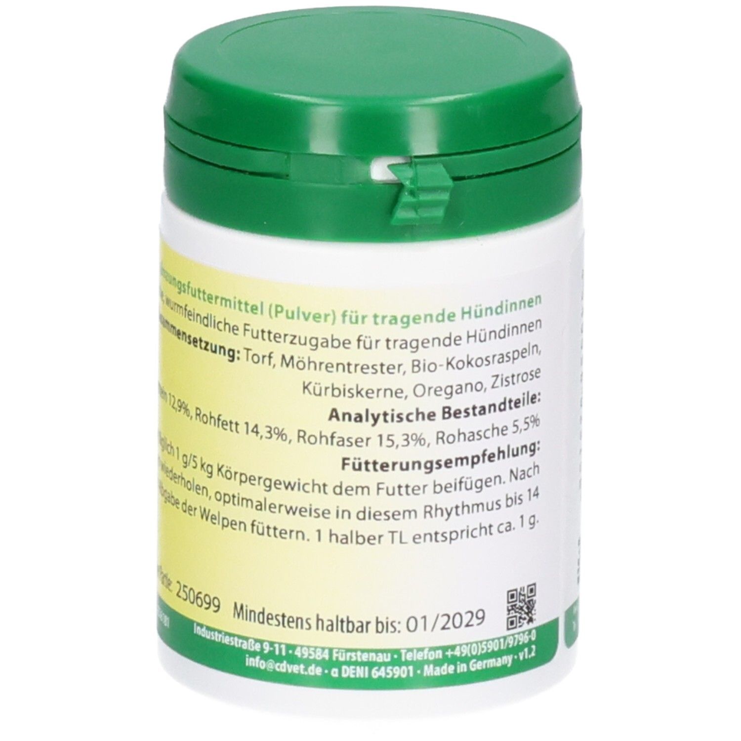 cdVet cdProtect Mommy Ergänzungsfuttermittel (Pulver) für tragende Hündinnen, 140 g.
