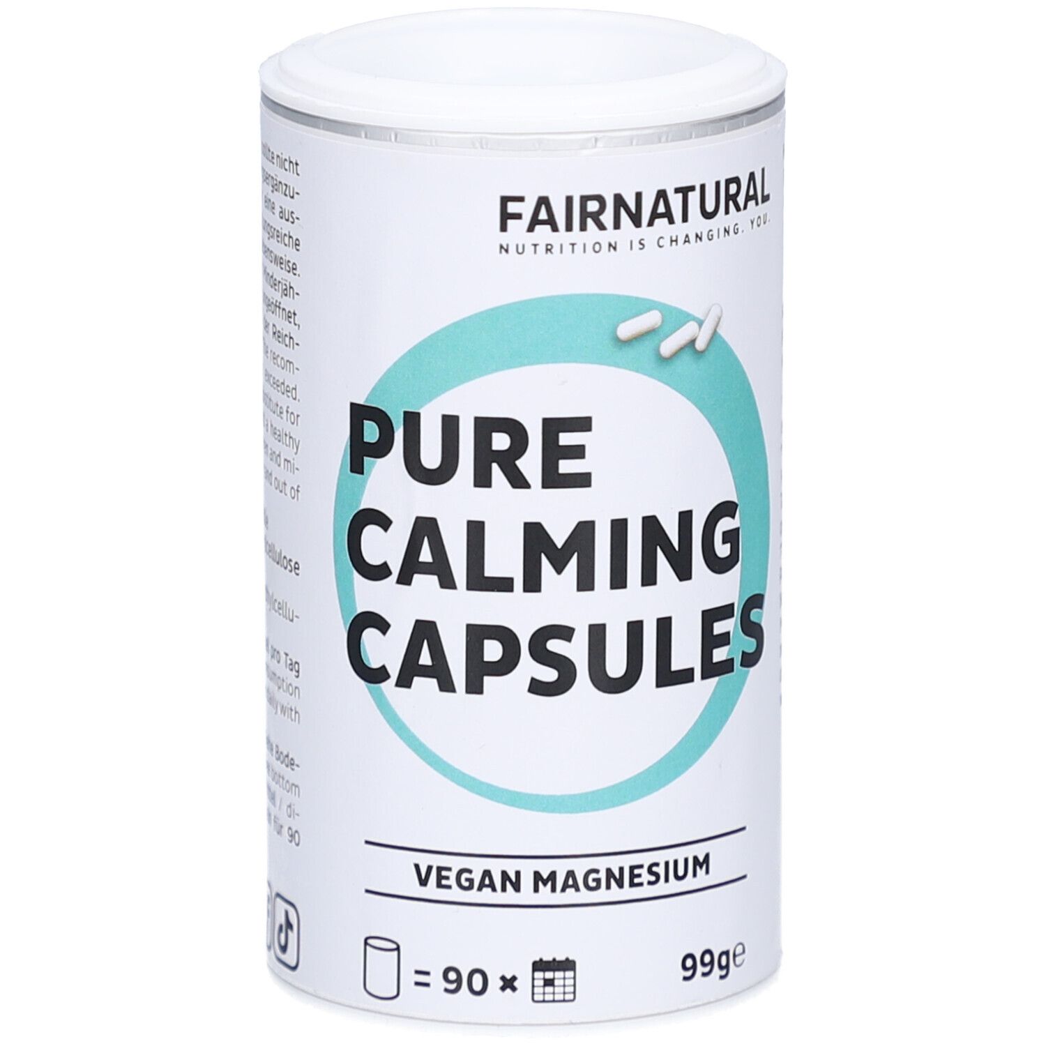 Fairnatural Magnesium hochdosiert+vegan Kapseln 90 St