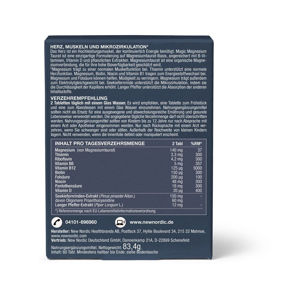 Magic Magnesium Taurate mit B-Vitaminen