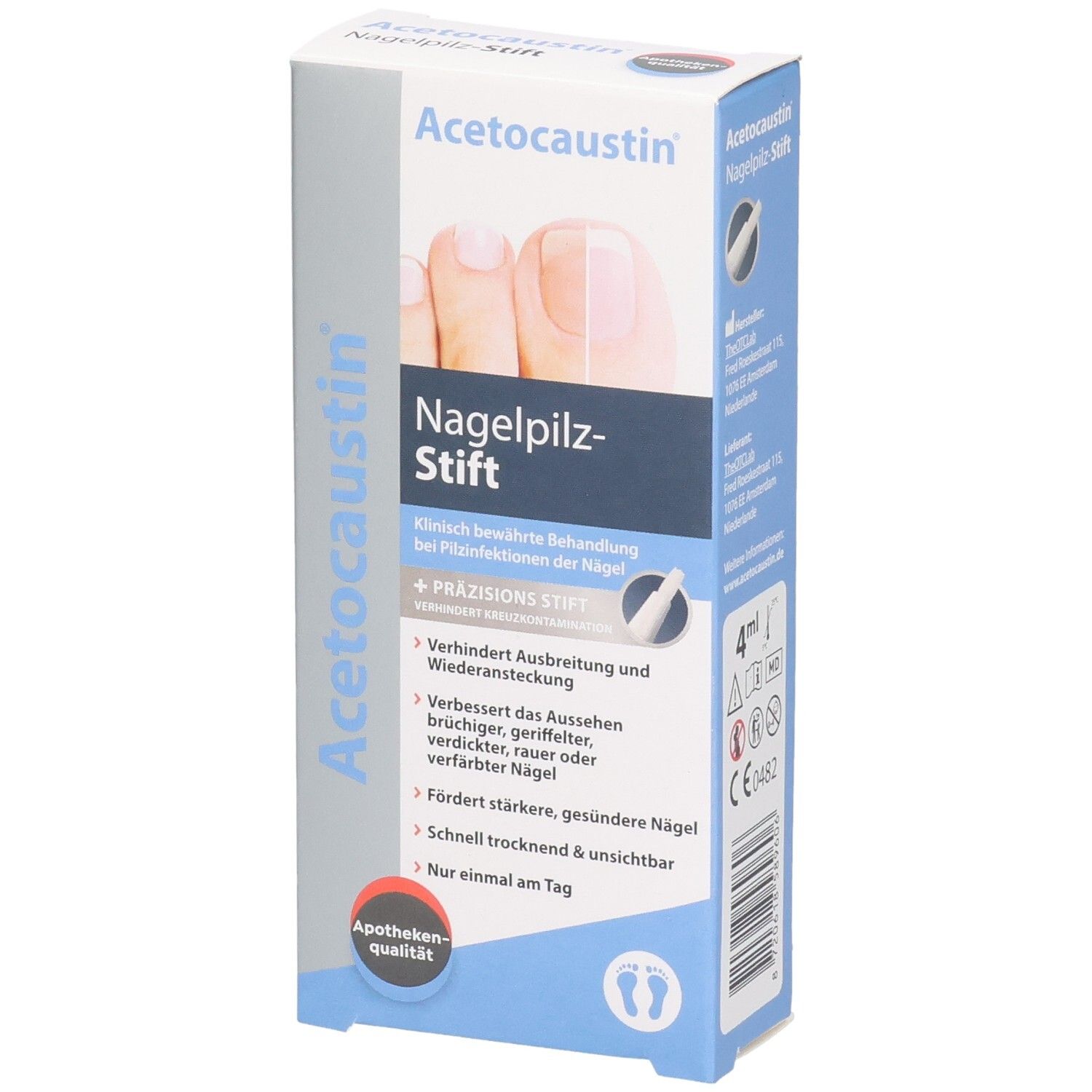 Acetocaustin Nagelpilz Stift gegen 4 ml Stifte