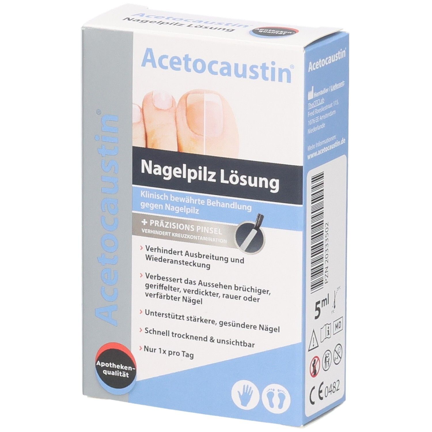 Acetocaustin Nagelpilz Lösung gegen 5 ml