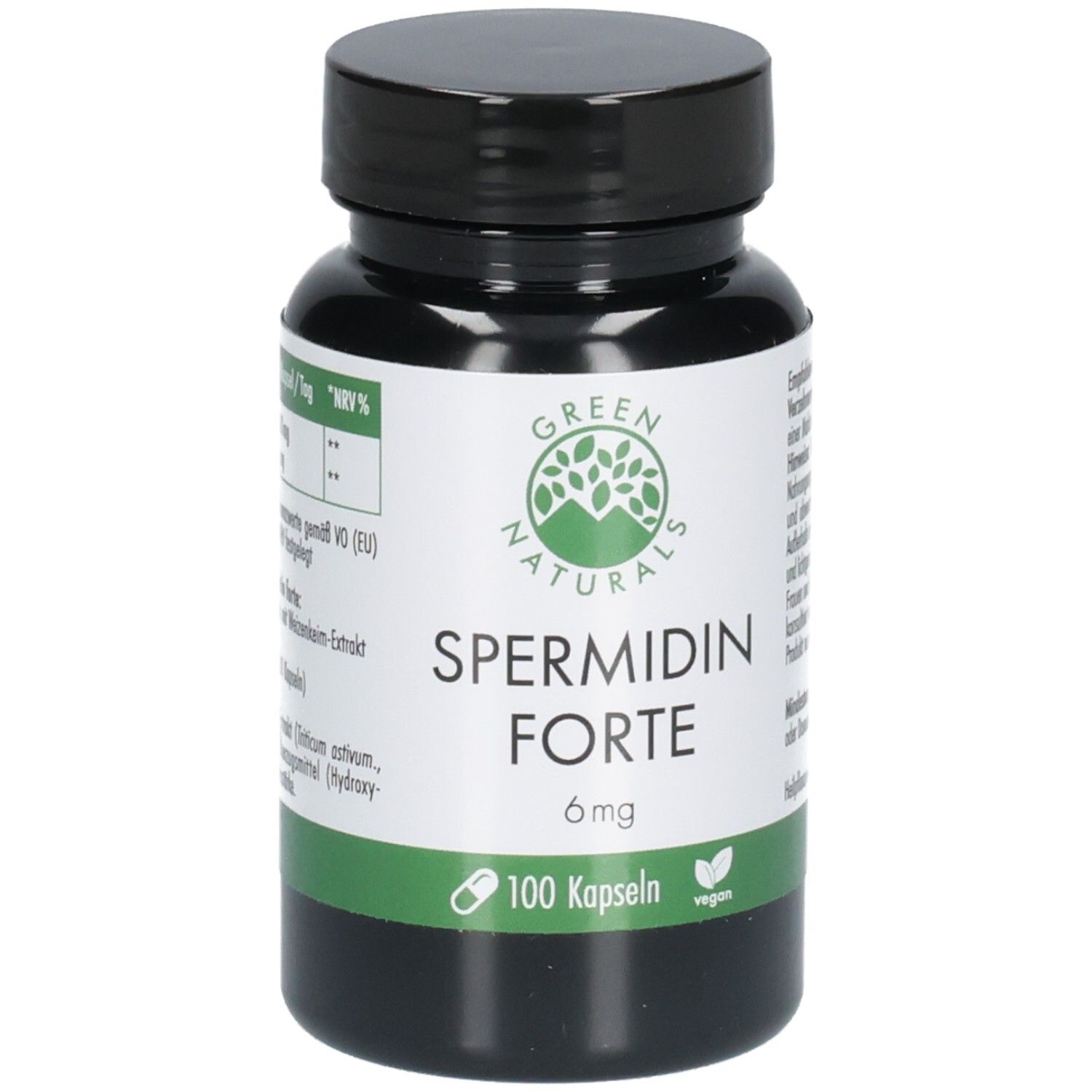 Green Naturals Spermidin Forte 6 mg vegan Kapseln 100 St