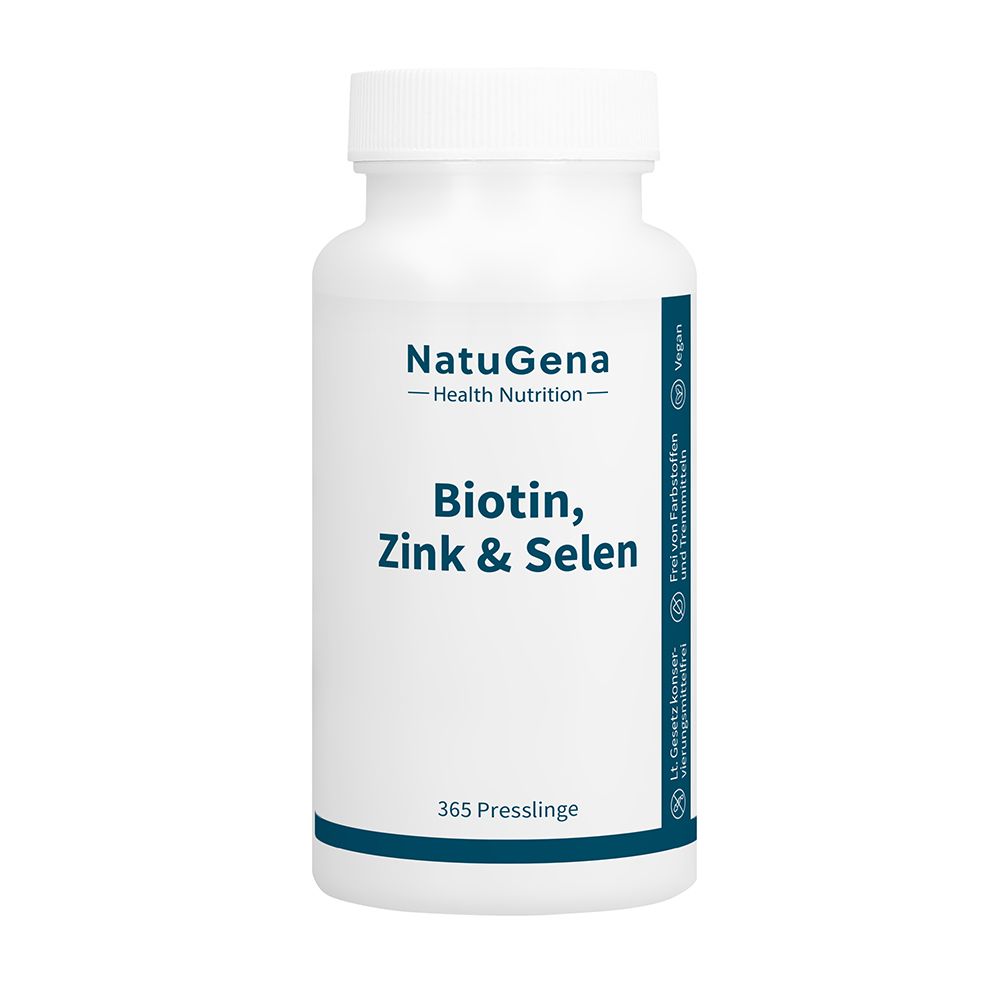 BIOTIN+ZINK+Selen hochdosiert+vegan Presslinge 365 St