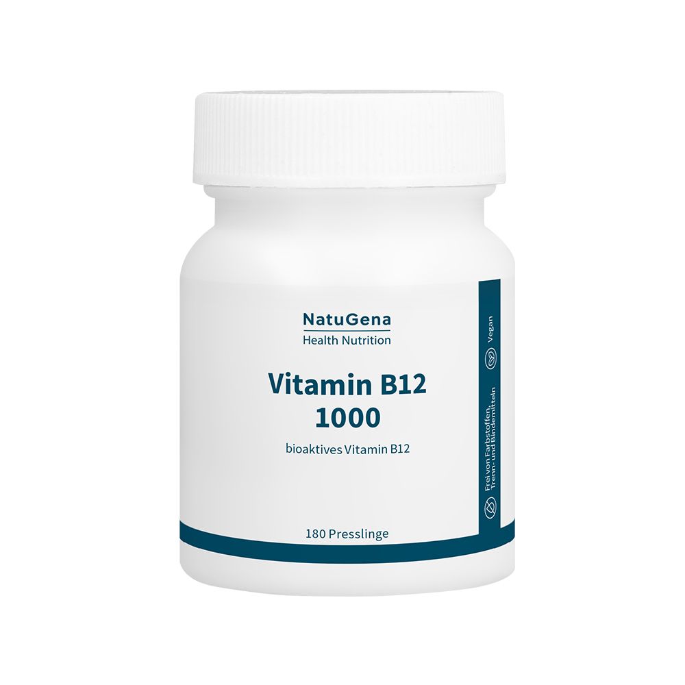 Vitamin B12 1000 Methylcobalamin bioaktiv vegan 180 St Presslinge