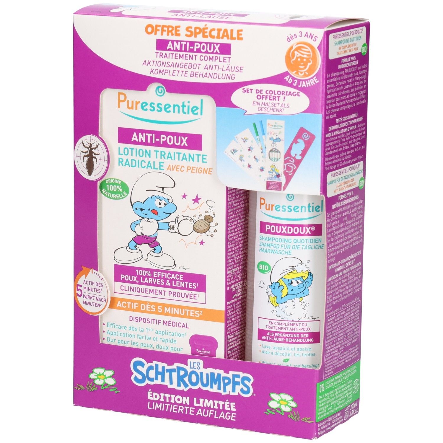 Puressentiel Anti-Läuse Set Lotion+Shampoo 1 St Kombipackung