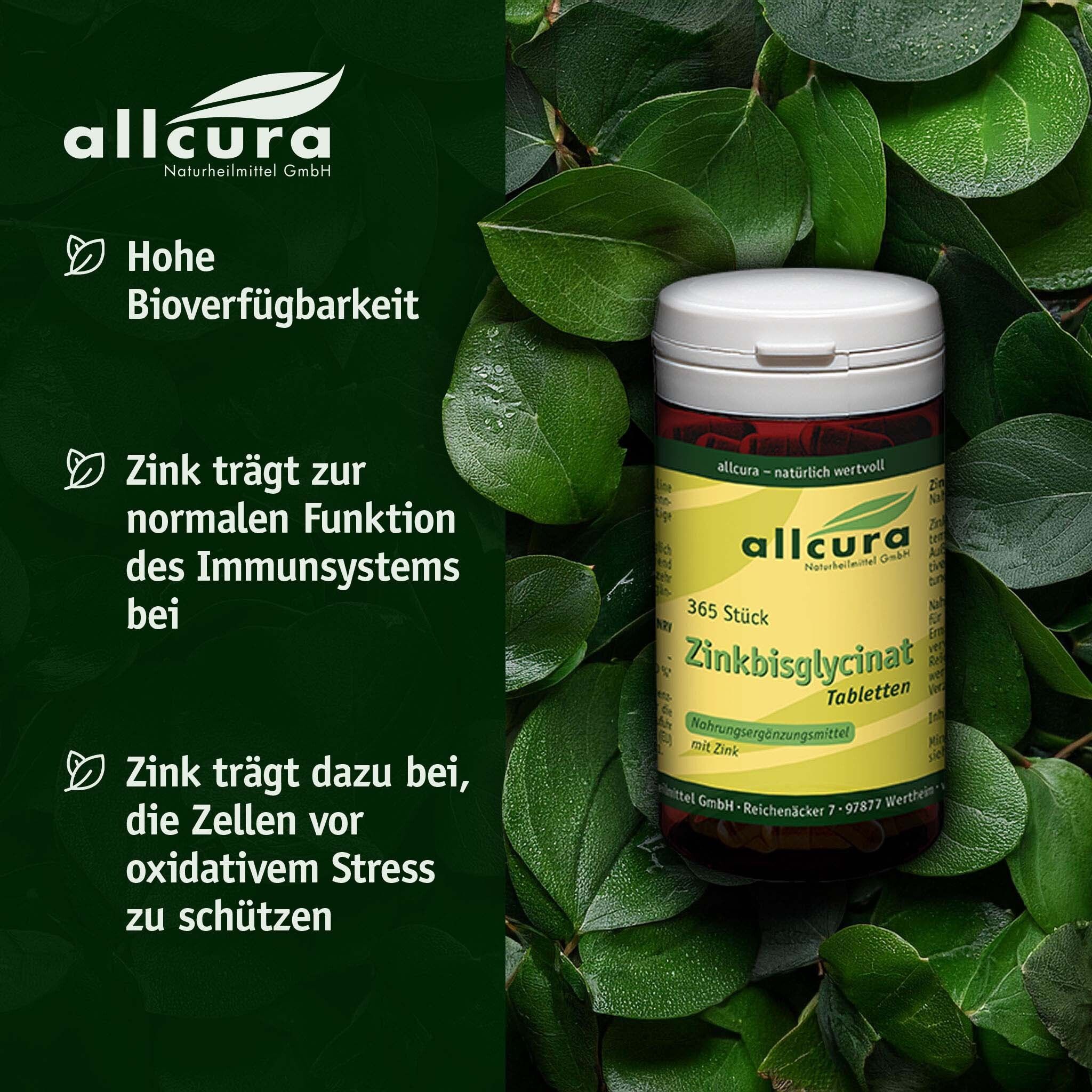 allcura Zinkbisglycinat Tabletten