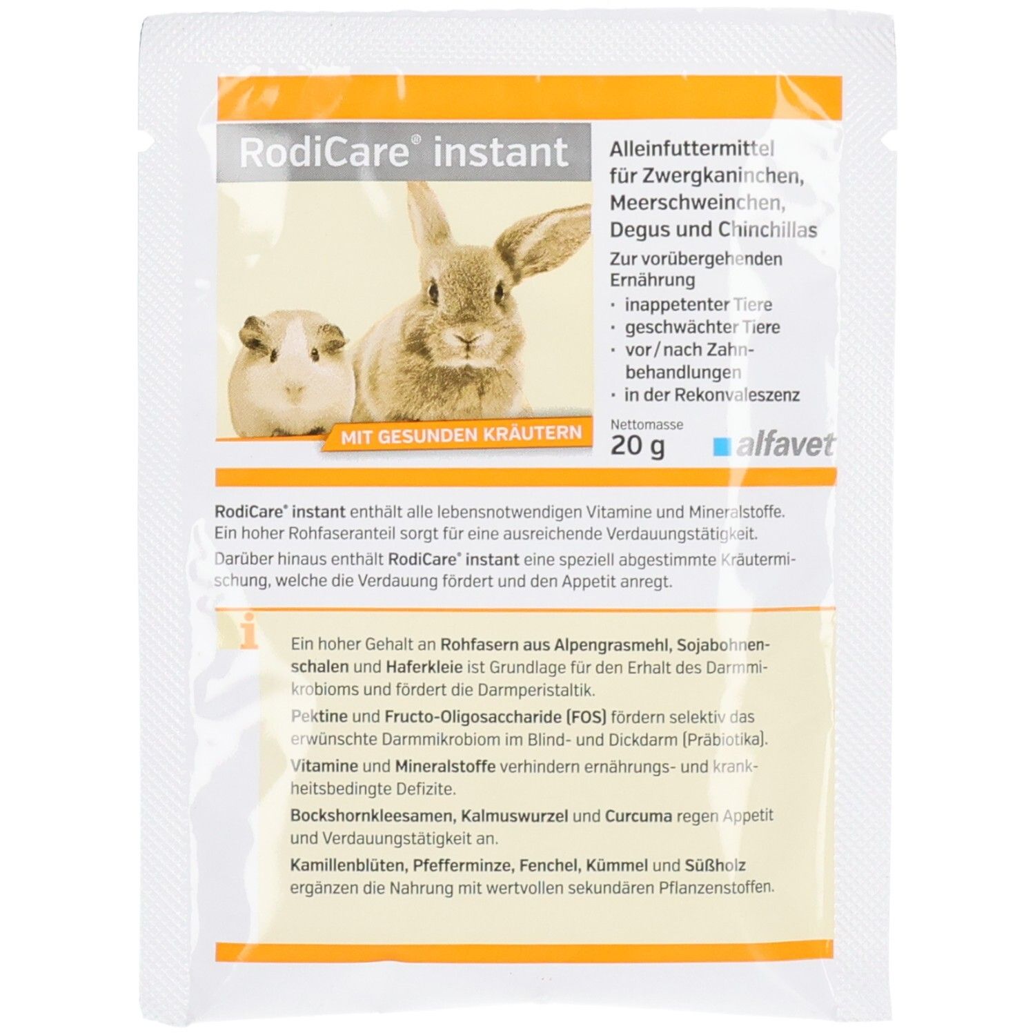 Rodicare instant Pulver f.Kaninchen/Nagetiere 1x20 g