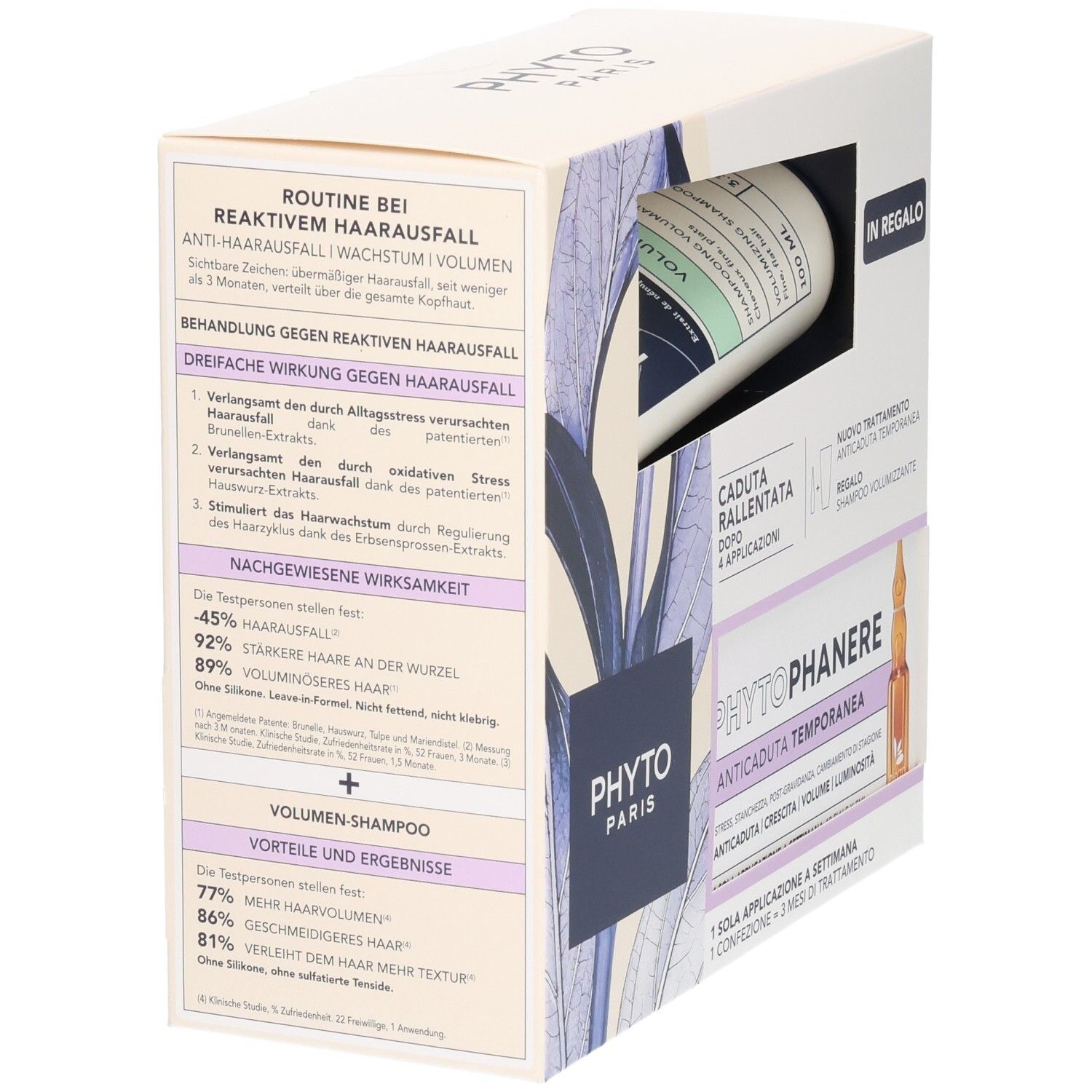 PHYTO PARIS Phytophanere Behandlung gegen reaktiven Haarausfall Set