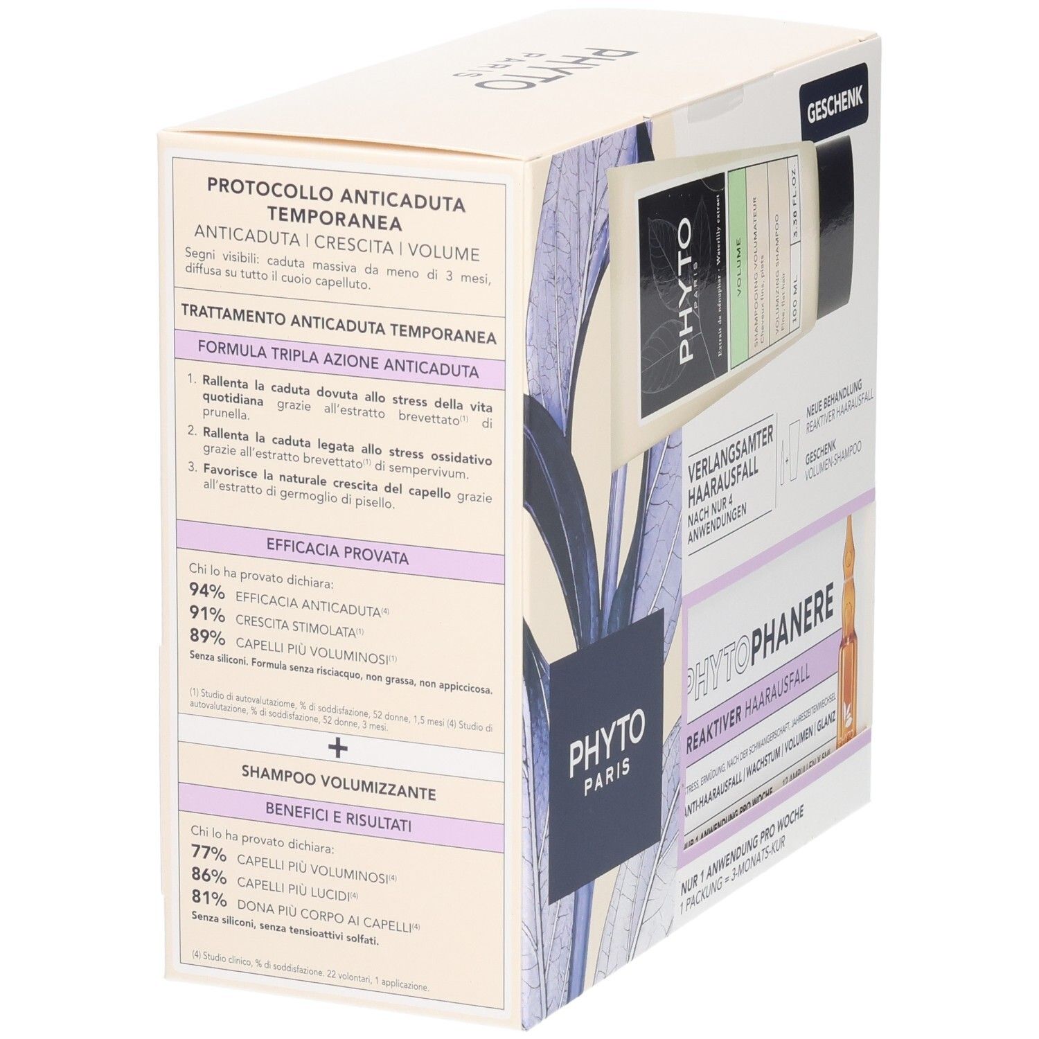 PHYTO PARIS Phytophanere Behandlung gegen reaktiven Haarausfall Set