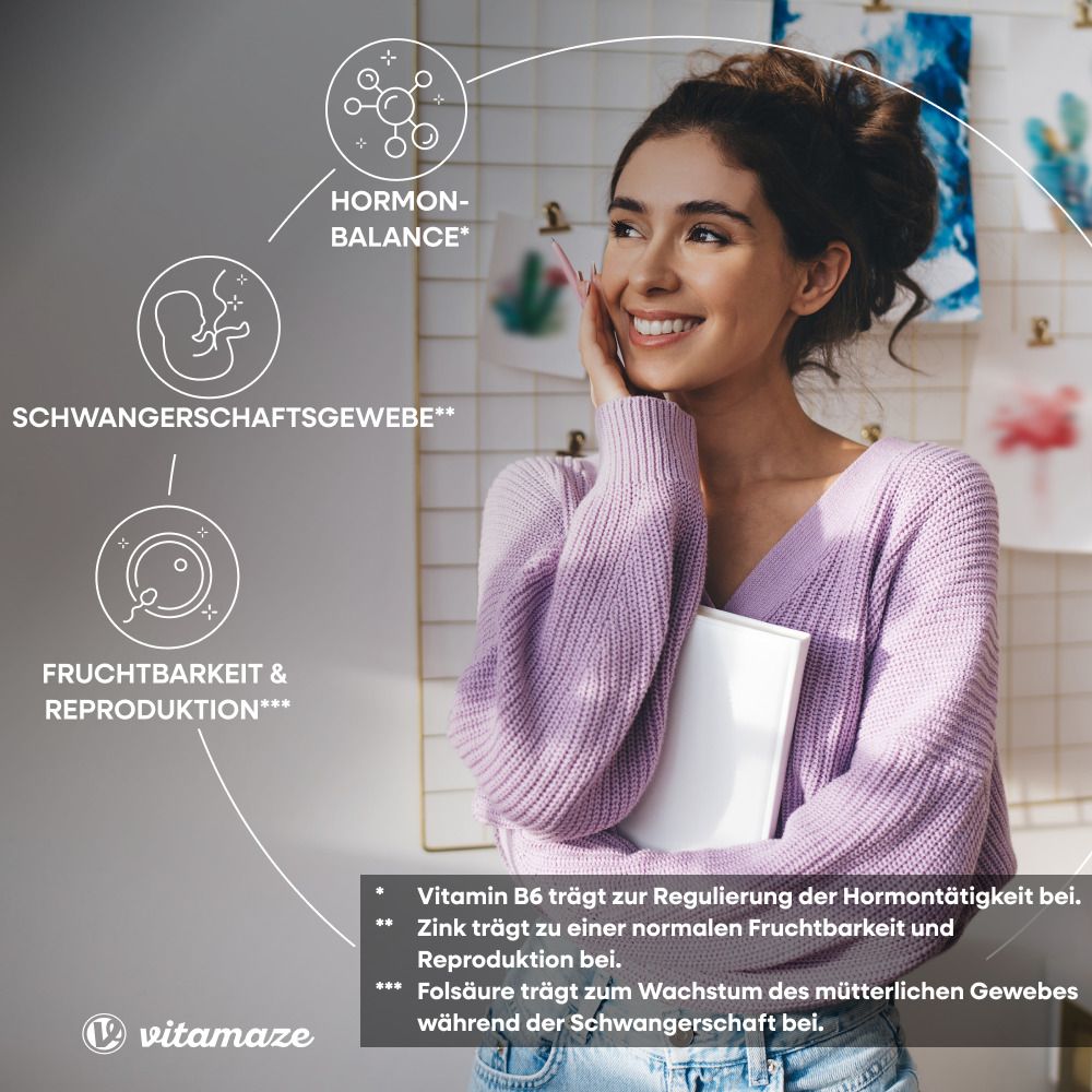 Vitamazen: Hormon-Balance, Fruchtbarkeit & Reproduktion, Schwangerschaftsgewebe.