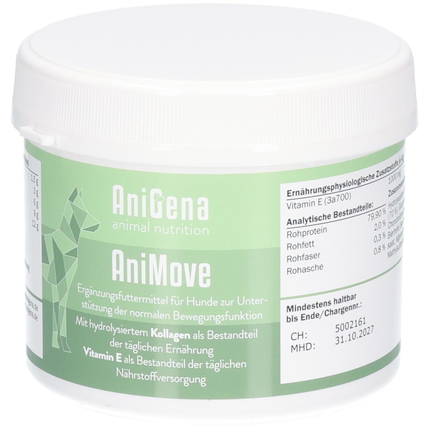 AniGen AniMove Ergänzungsfuttermittel für Hunde, 300g Dose.