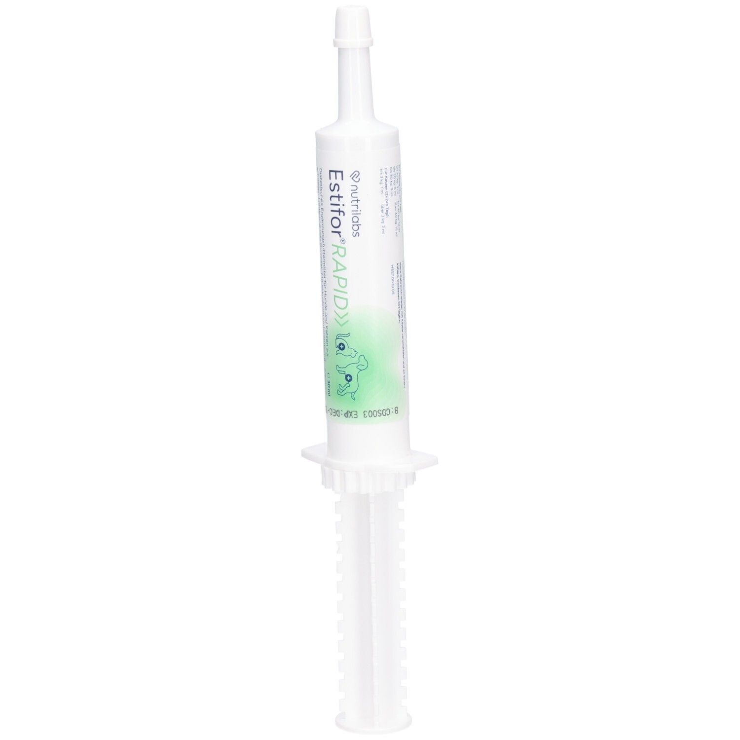 Estifor Rapid Spritze mit Flüssigkeit für Hunde und Katzen, 30ml.