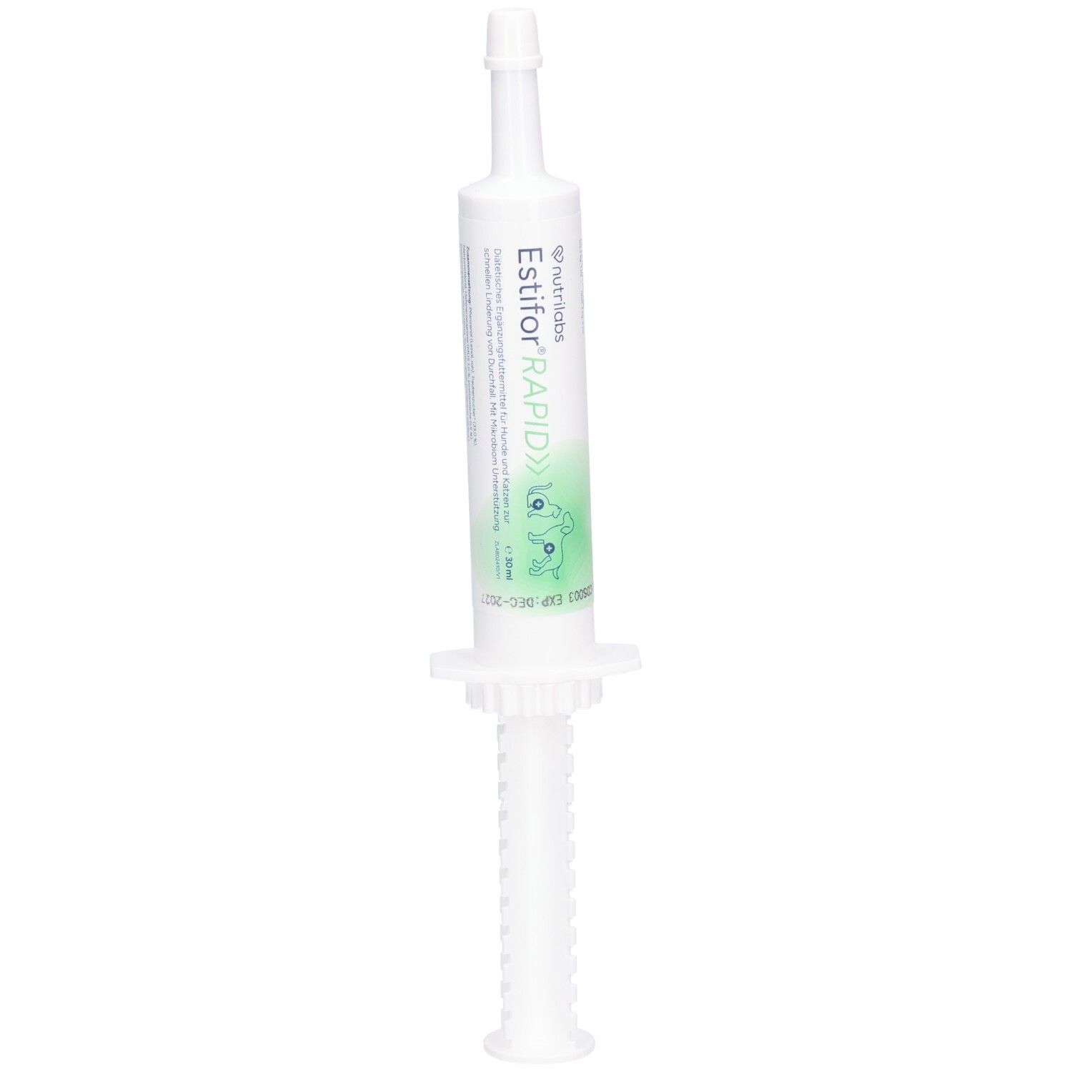 Estifor Rapid Spritze mit Flüssigkeit für Hunde und Katzen, 30ml.
